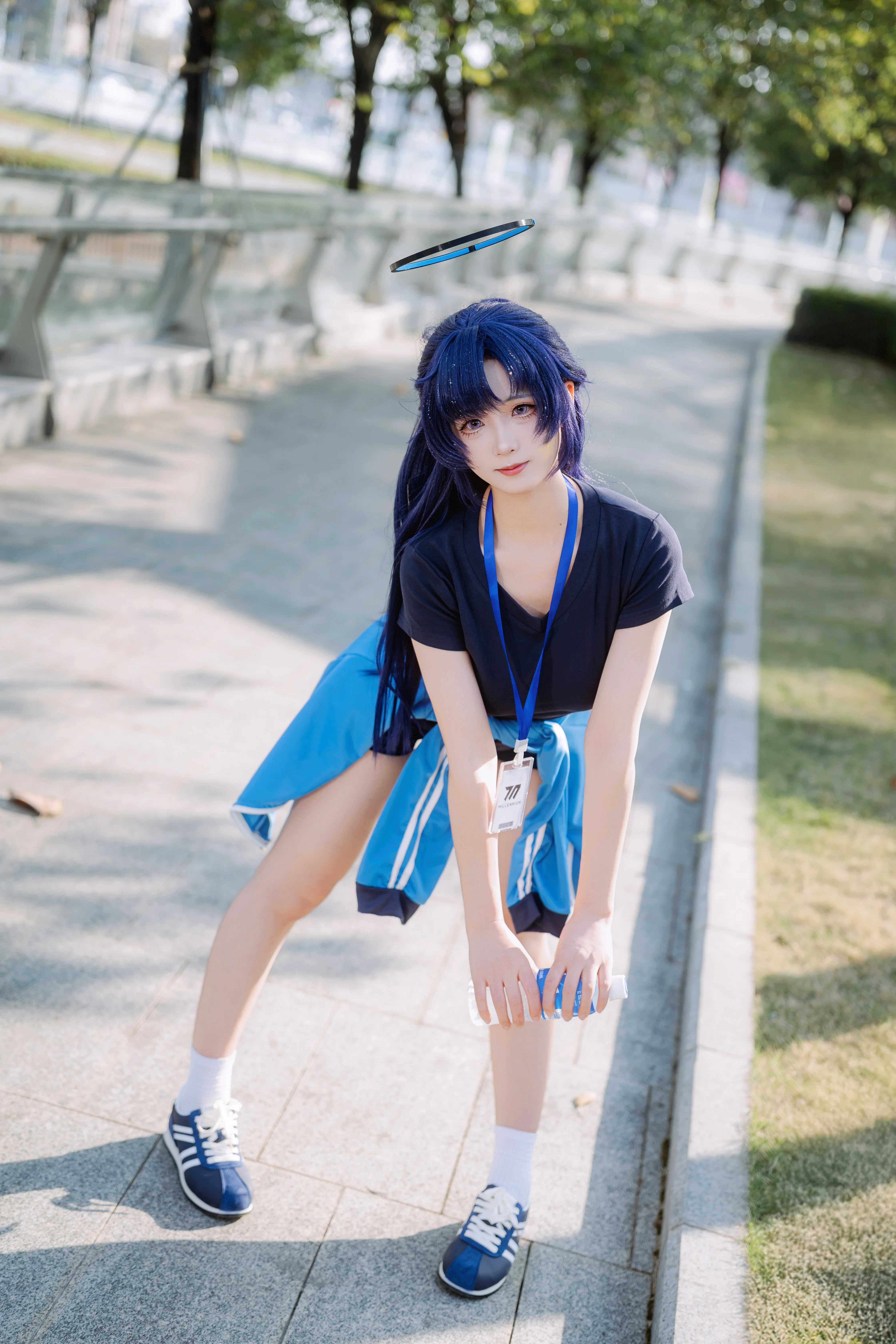 【早濑优香cos】蔚蓝档案体操服，户外运动日常记录 - 第 3 张