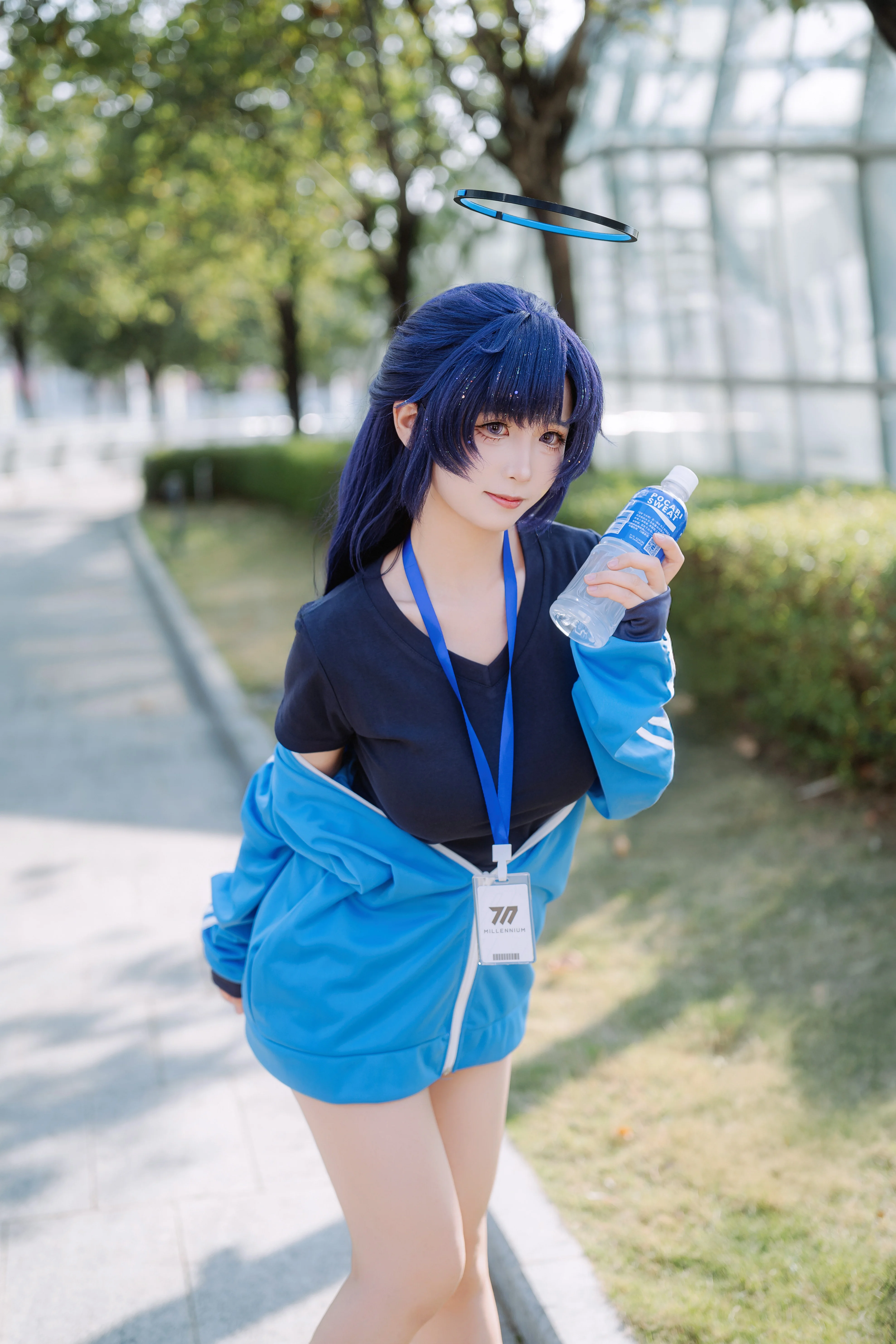 【早濑优香cos】蔚蓝档案体操服，户外运动日常记录 - 第 5 张