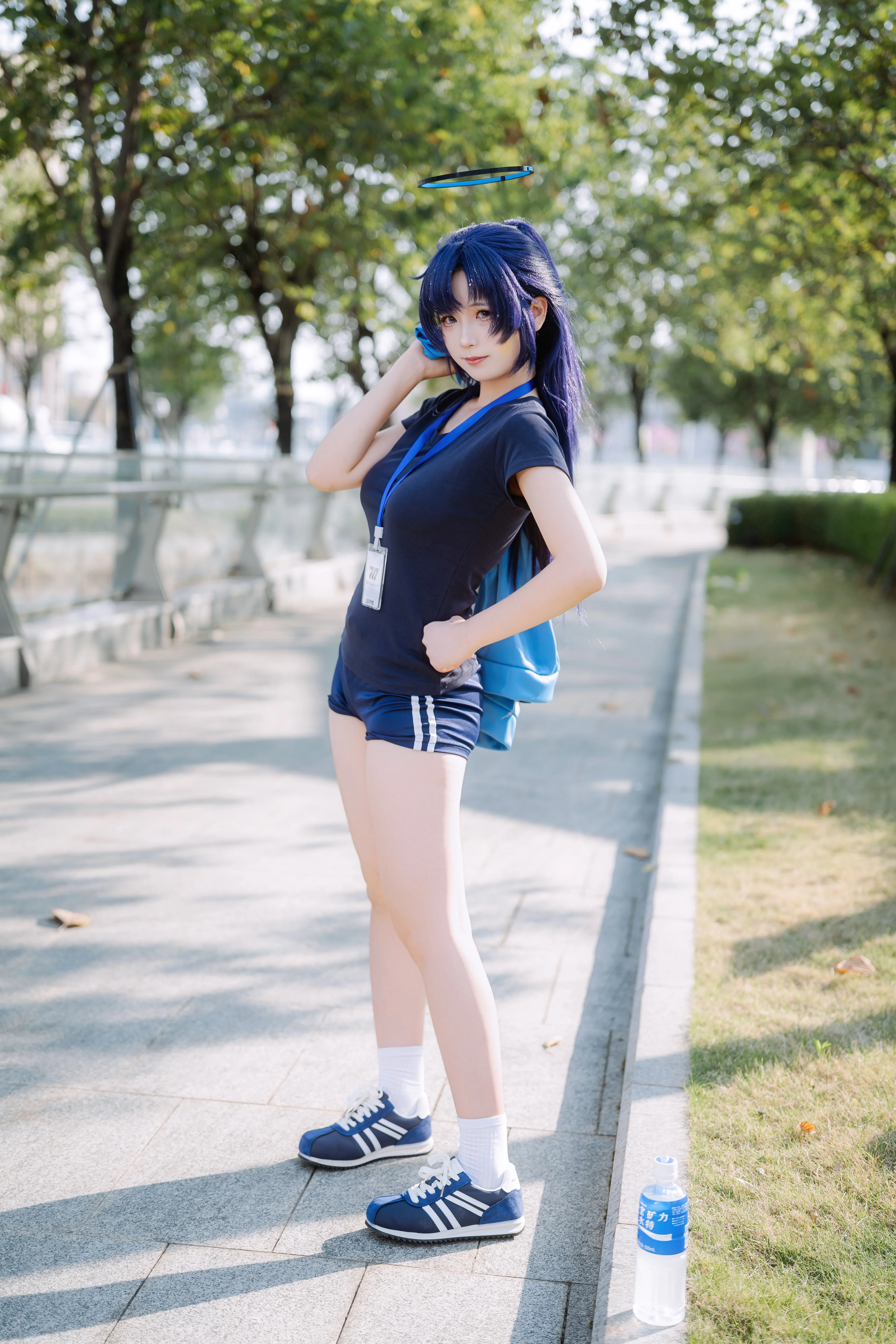 【早濑优香cos】蔚蓝档案体操服，户外运动日常记录 - 第 6 张