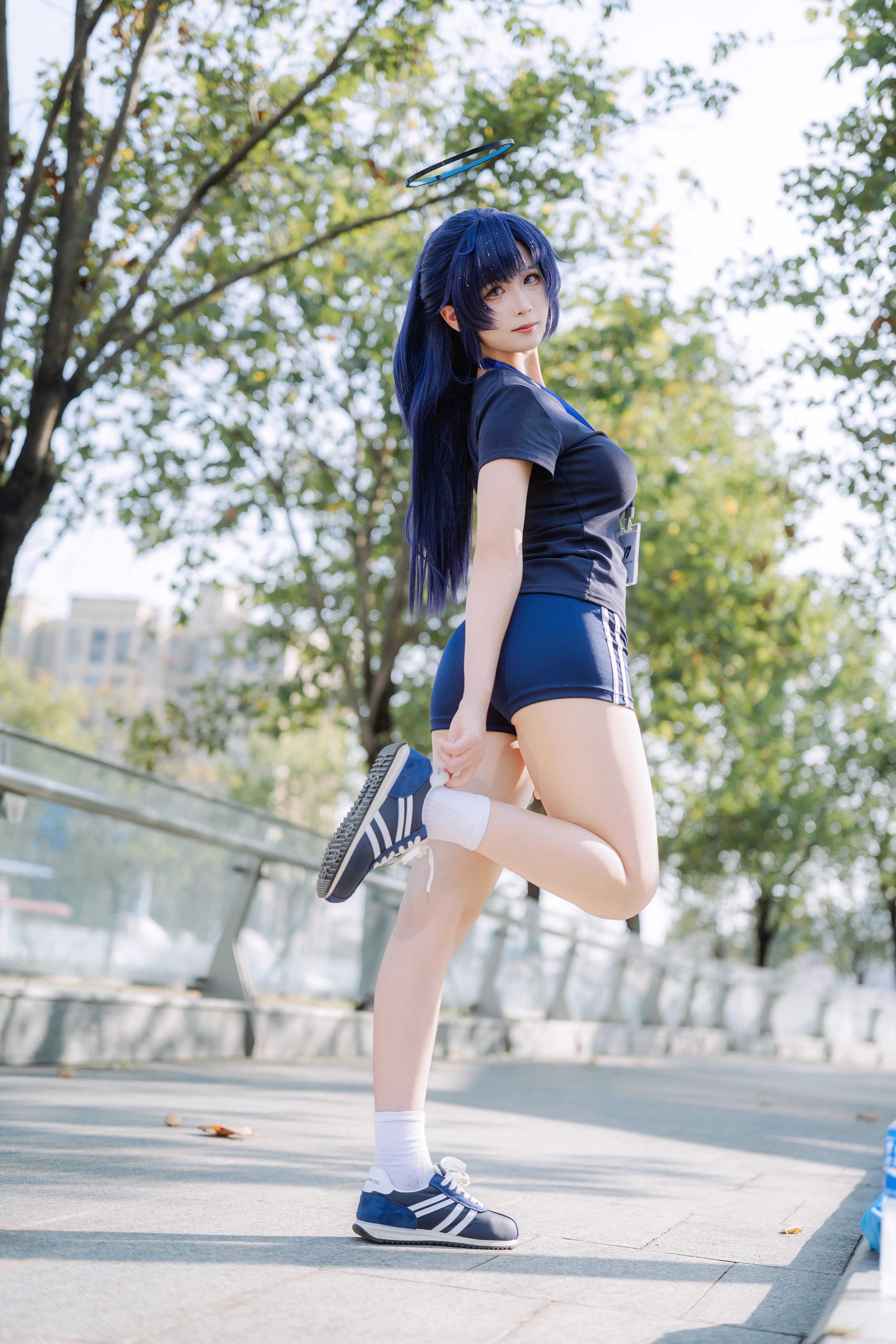 【早濑优香cos】蔚蓝档案体操服，户外运动日常记录 - 第 7 张