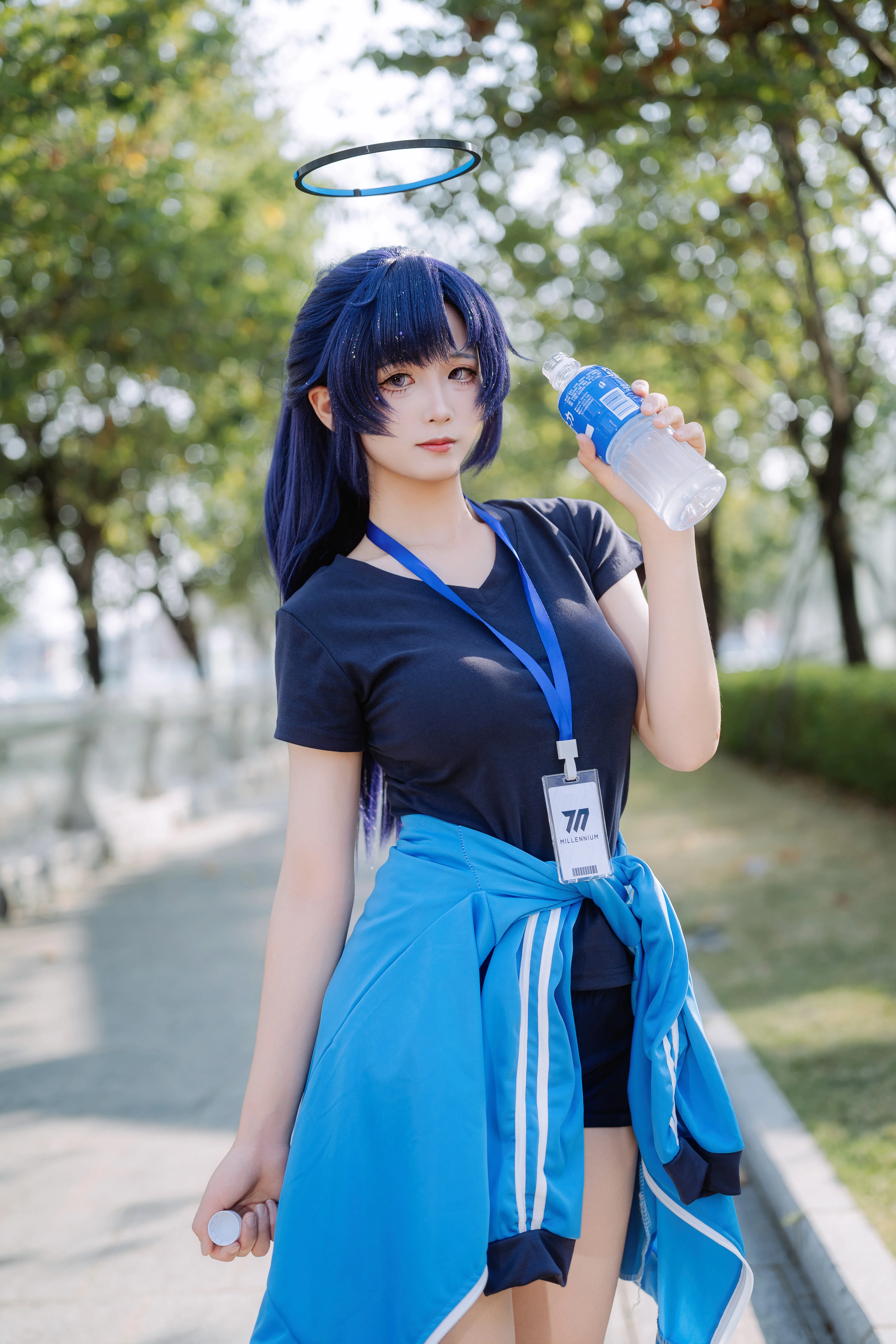 【早濑优香cos】蔚蓝档案体操服，户外运动日常记录 - 第 8 张