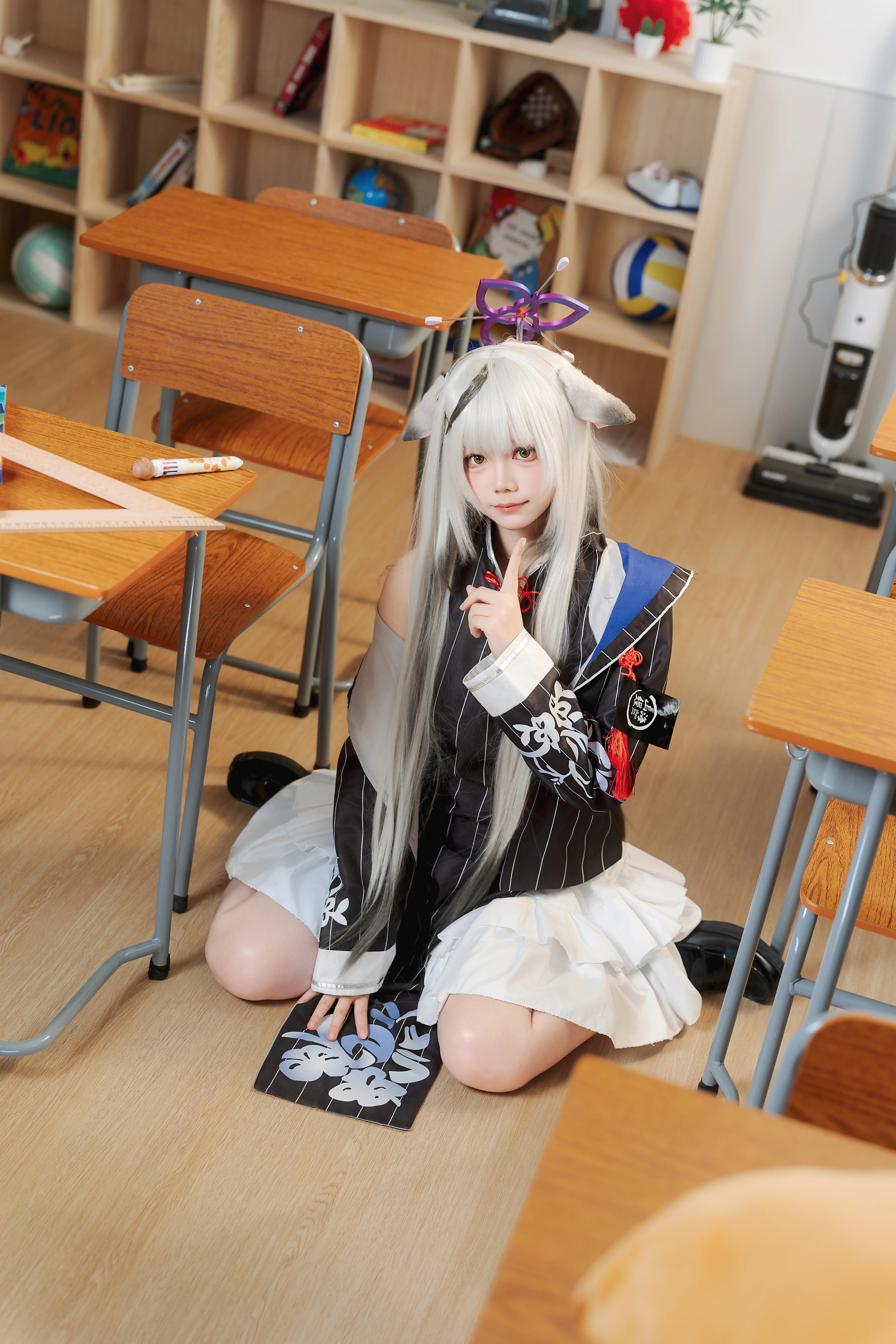 【春原心奈cos】蔚蓝档案的黑白校园侧写 - 第 3 张
