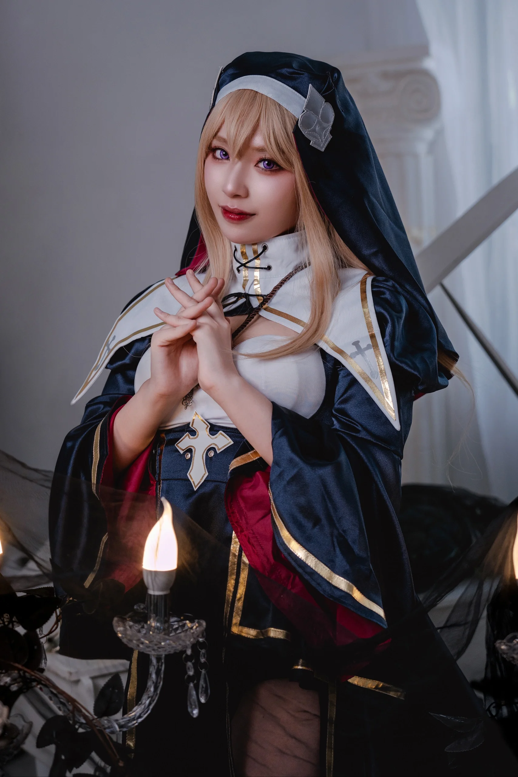 【夏洛特cos】黑金紅撞色修女主題棚拍成片 - 第 2 張