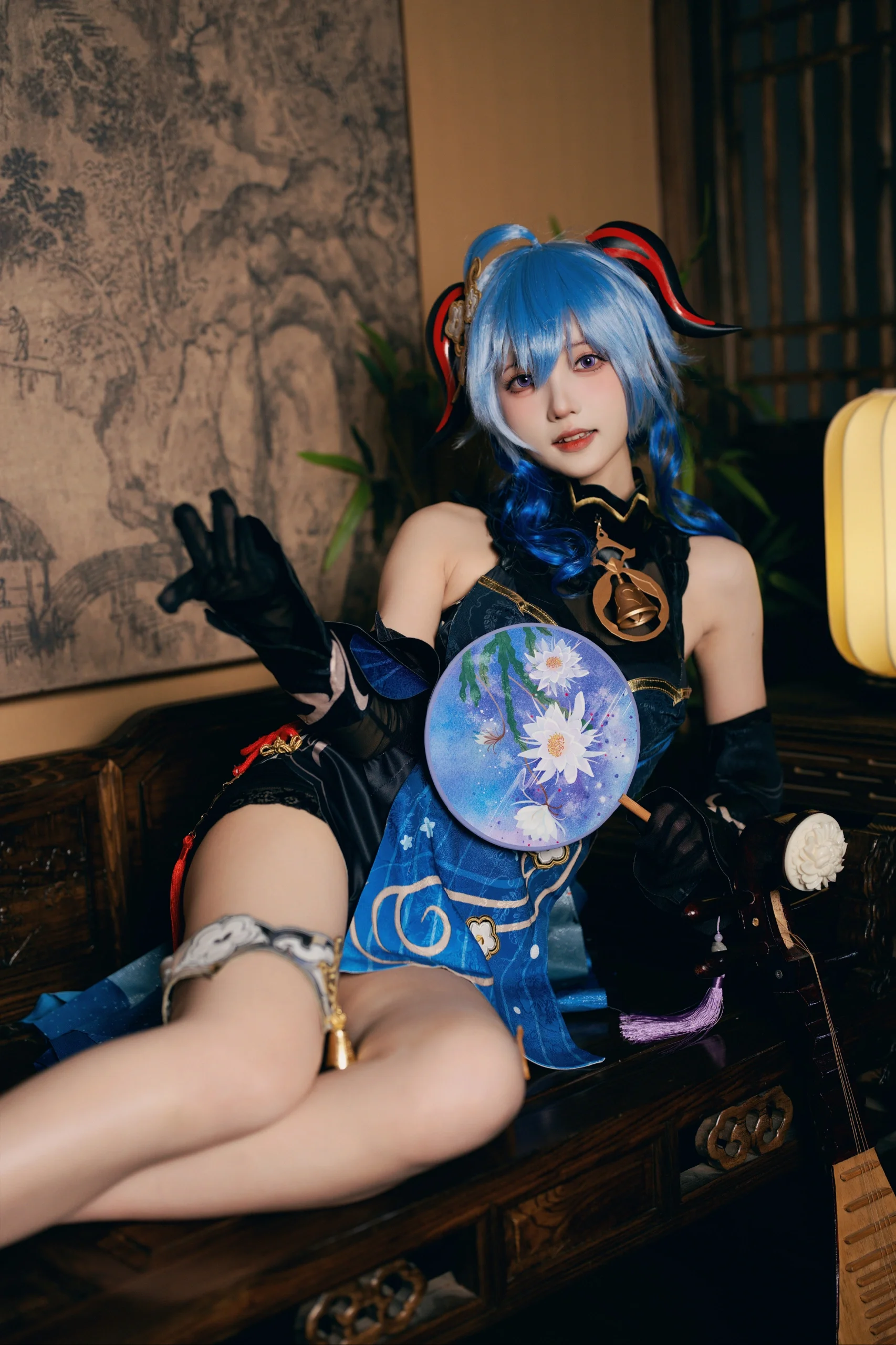 【甘雨cos】夜幕下的璃月仙鳞，手持法球的玄玉瑶芳 - 第 4 张
