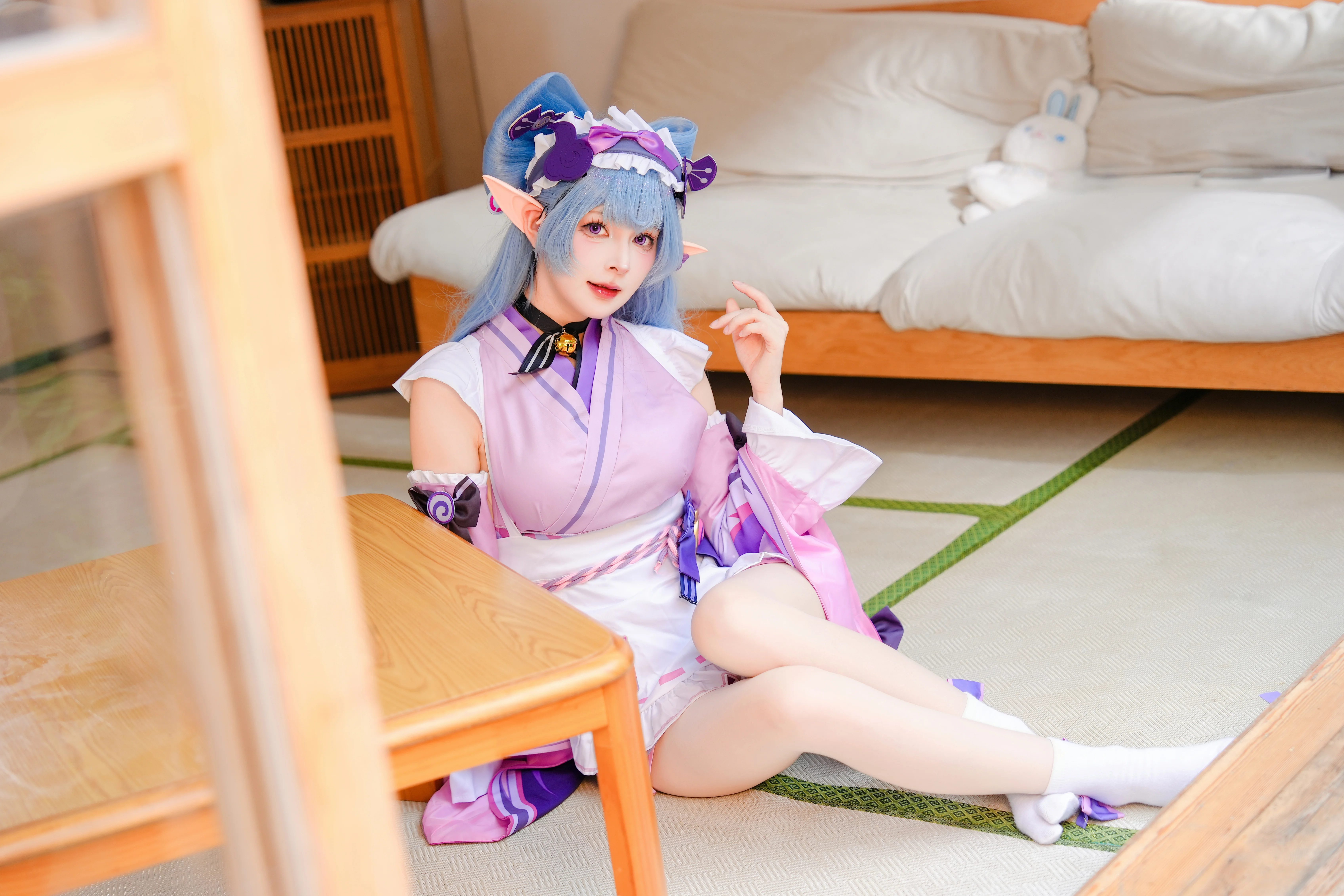 【梦见月瑞希cos】原神梦幻蓝发精灵的居家日常 - 第 3 张
