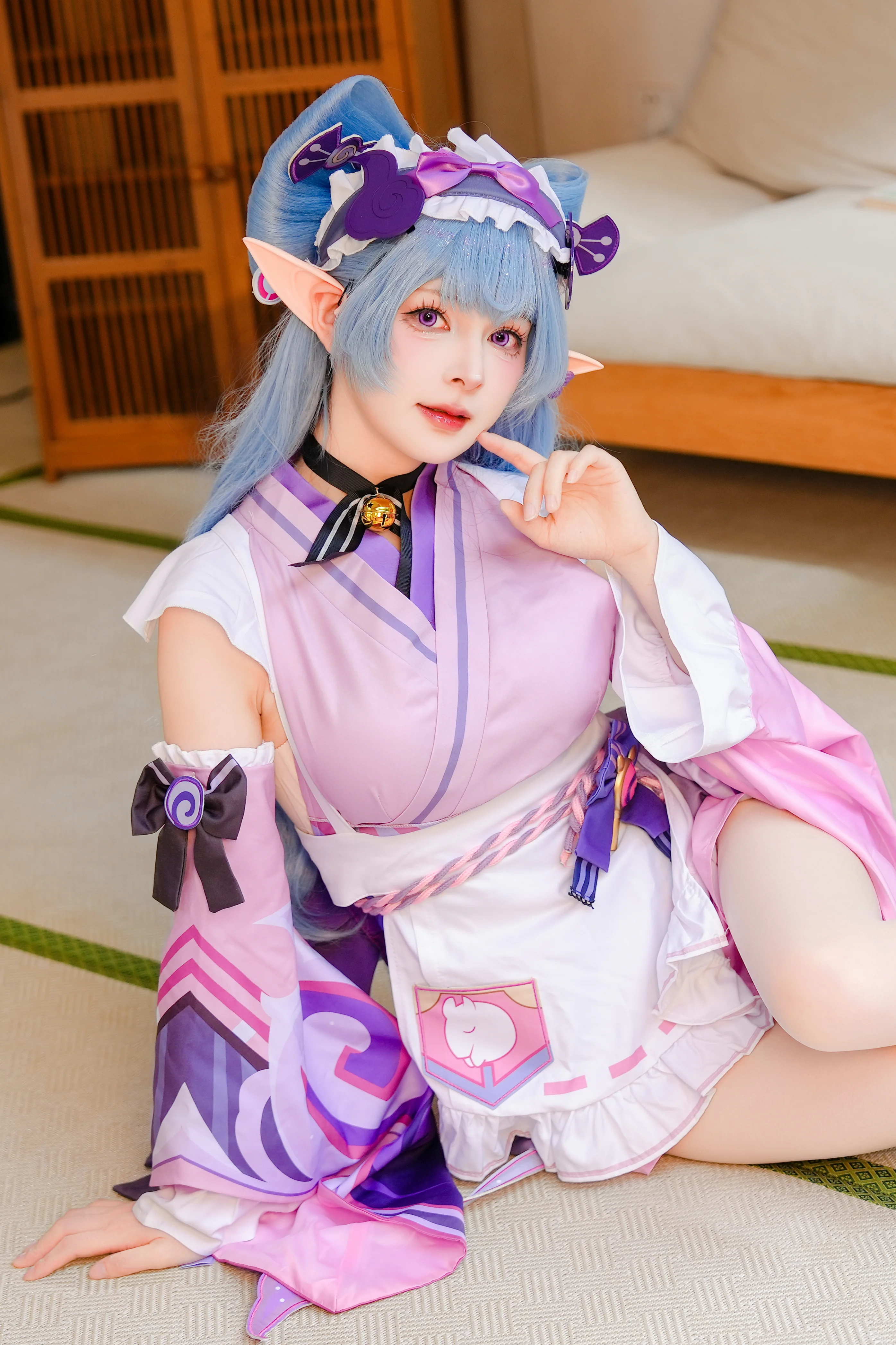 【梦见月瑞希cos】原神梦幻蓝发精灵的居家日常 - 第 4 张