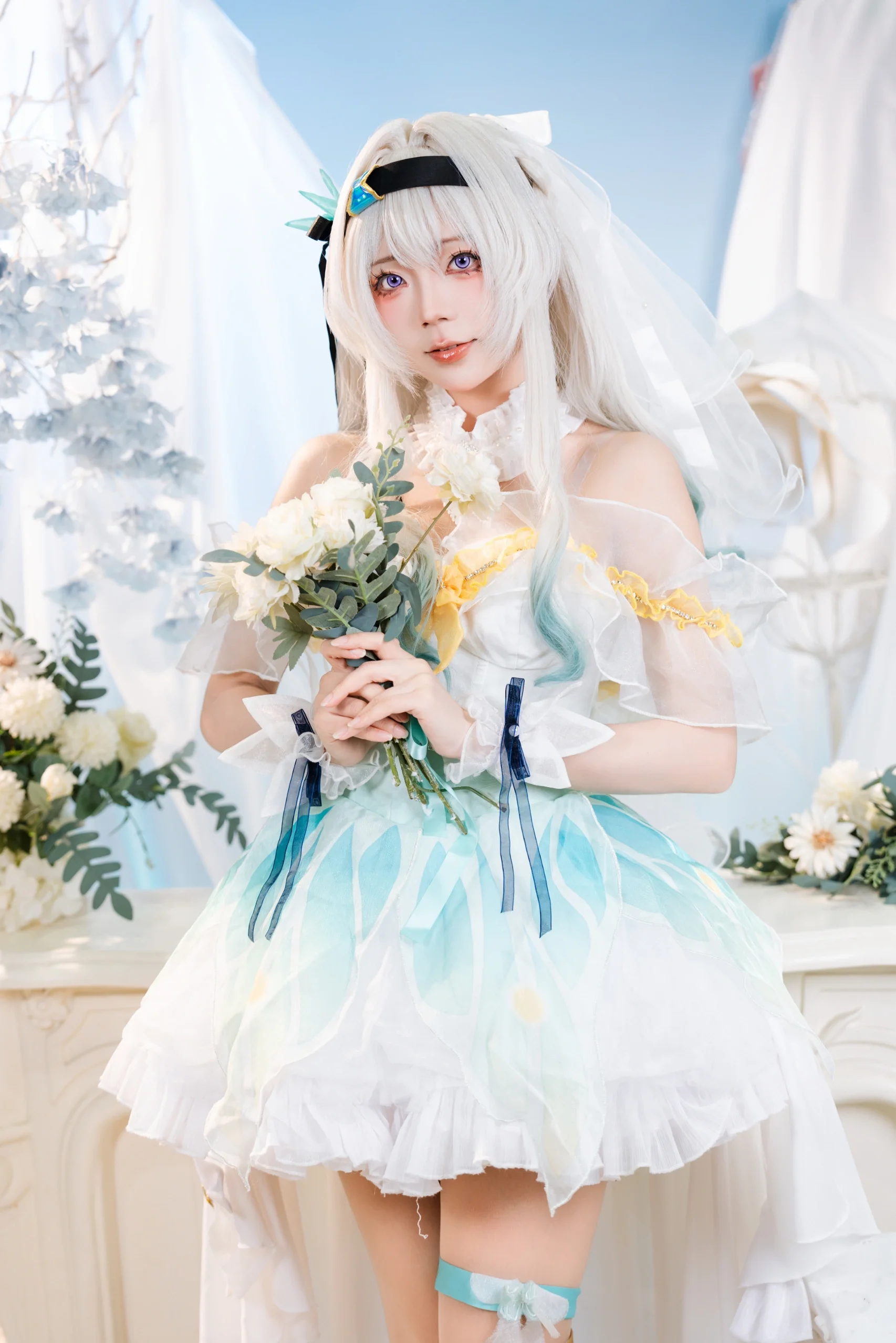 【流萤cos】崩坏星穹铁道萤火虫day3花嫁正片 - 第 1 张