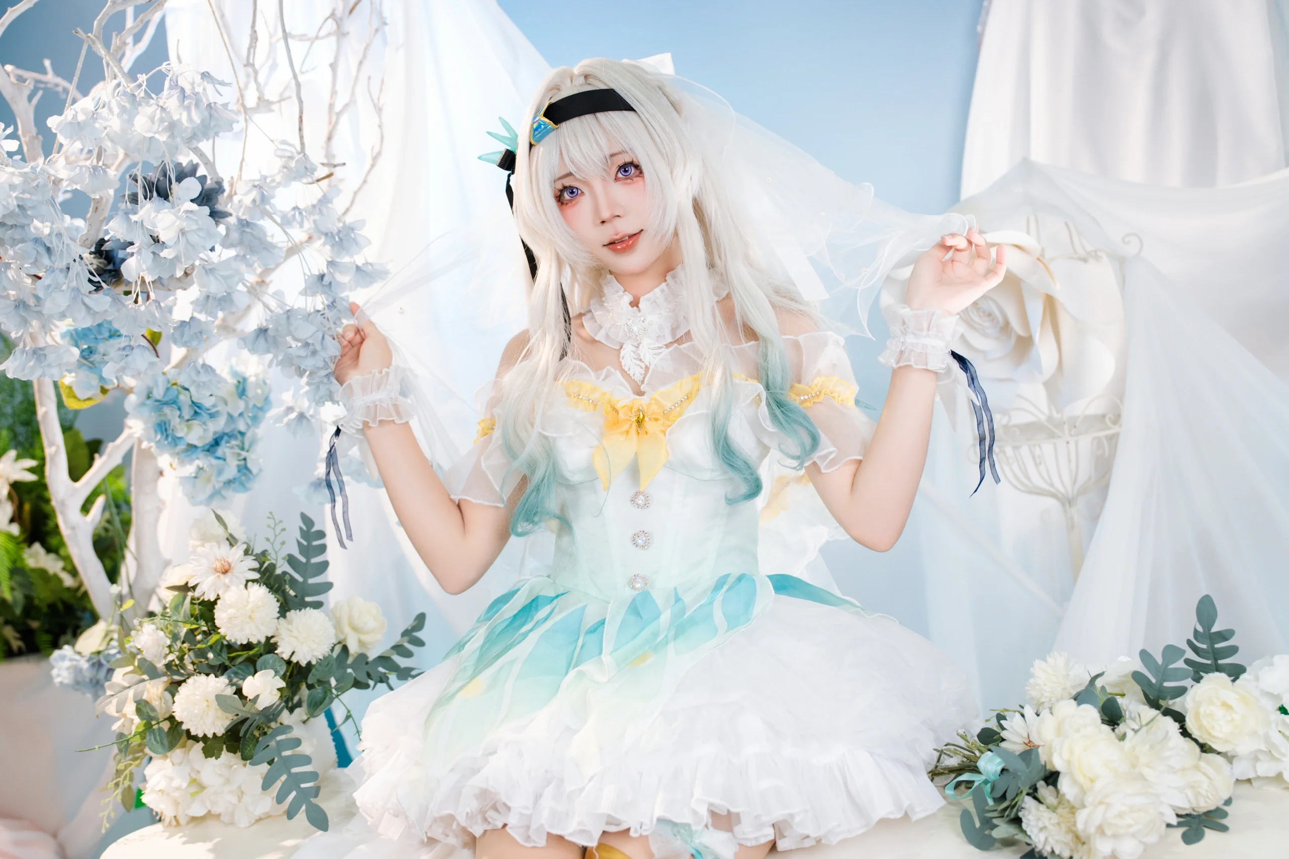 【流萤cos】崩坏星穹铁道萤火虫day3花嫁正片 - 第 11 张