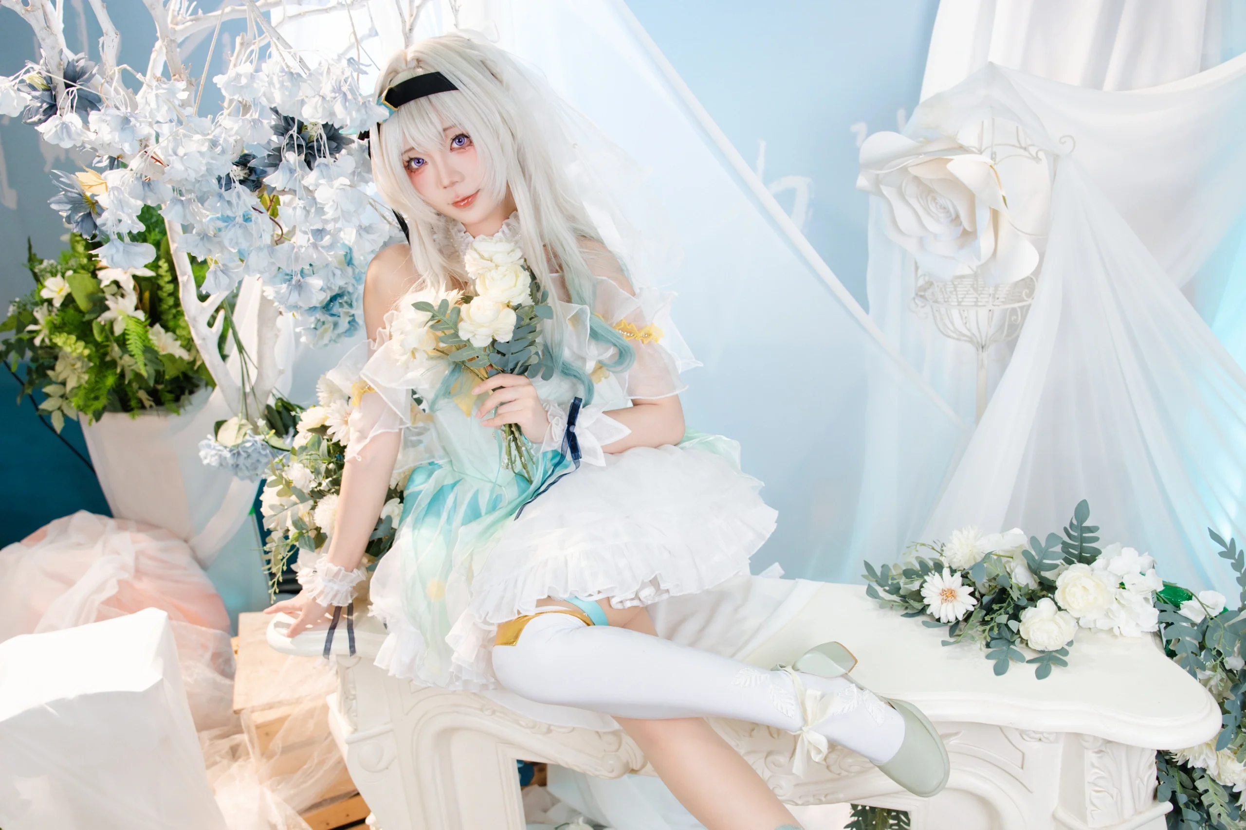 【流萤cos】崩坏星穹铁道萤火虫day3花嫁正片 - 第 13 张