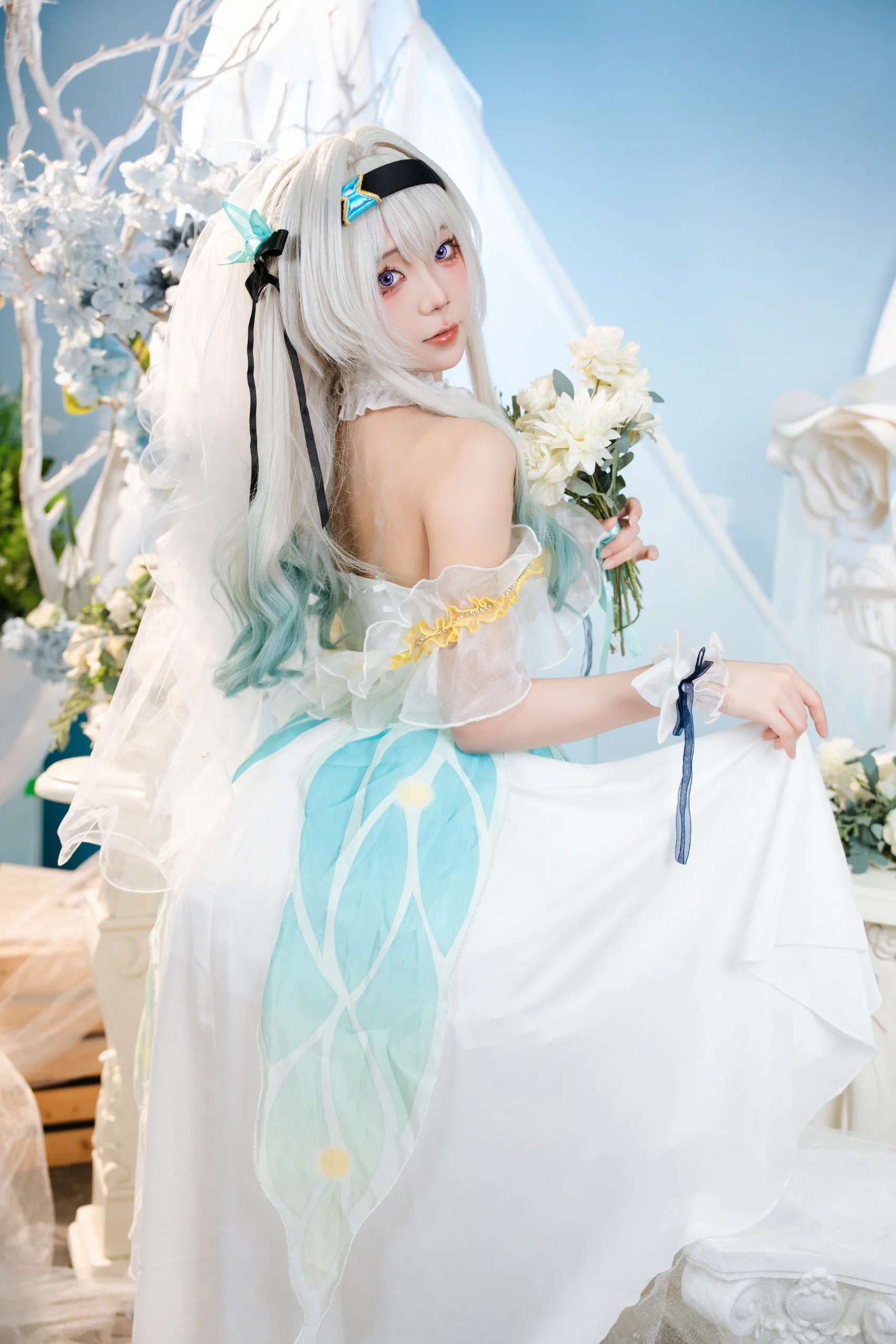 【流萤cos】崩坏星穹铁道萤火虫day3花嫁正片 - 第 2 张