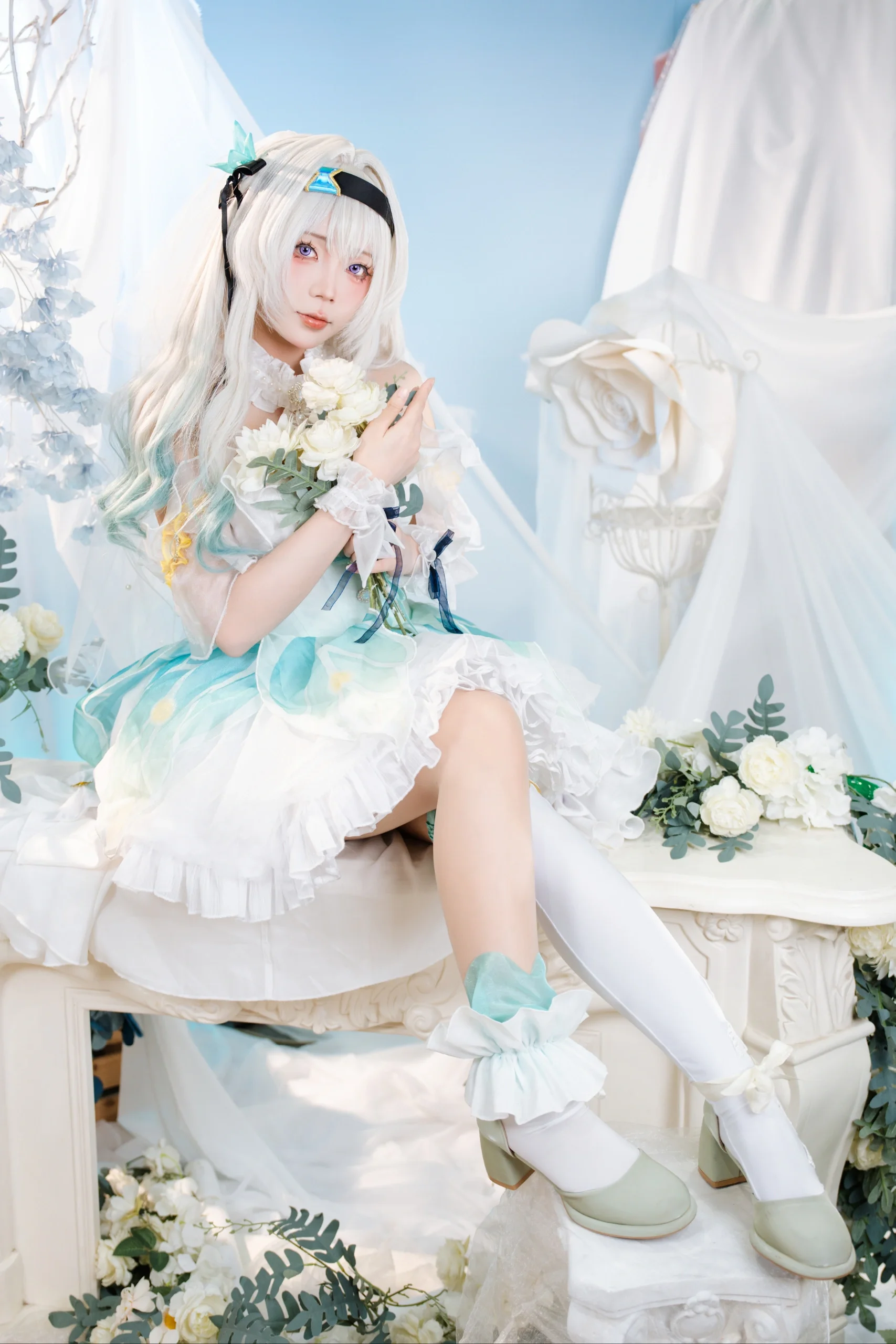 【流萤cos】崩坏星穹铁道萤火虫day3花嫁正片 - 第 3 张