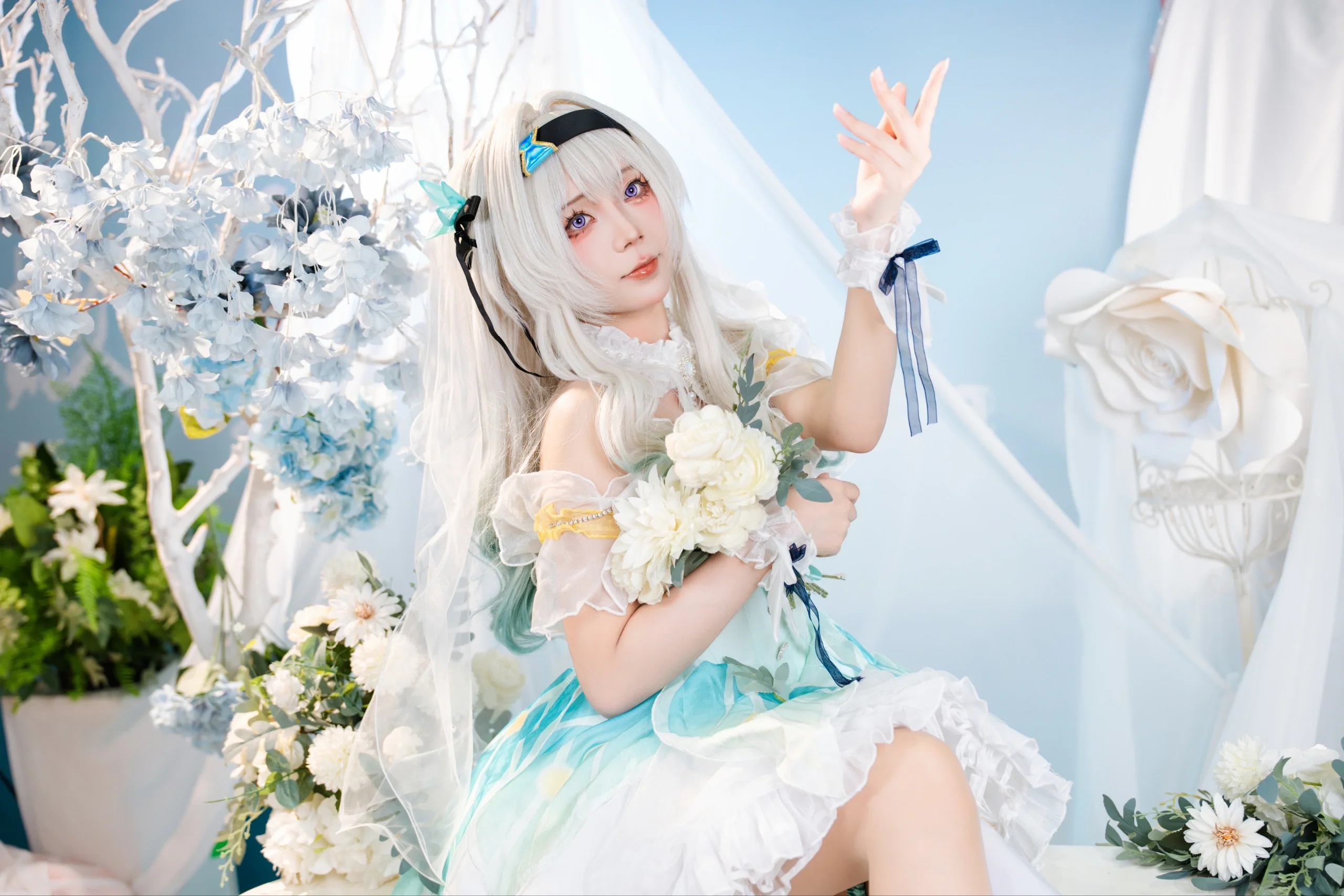 【流萤cos】崩坏星穹铁道萤火虫day3花嫁正片 - 第 5 张