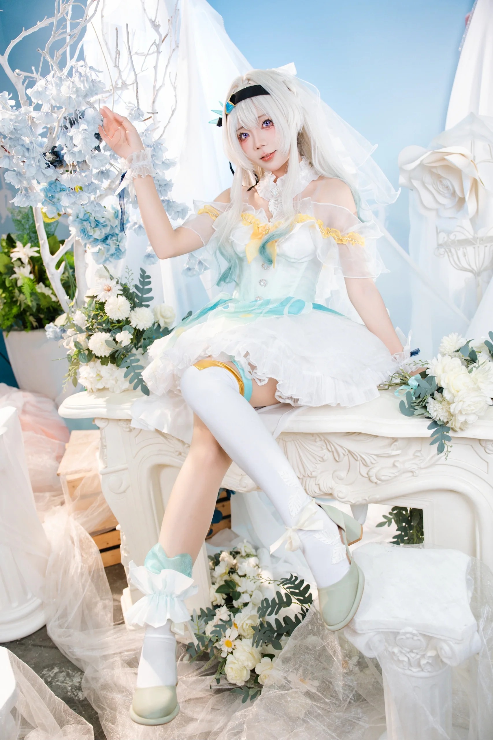 【流萤cos】崩坏星穹铁道萤火虫day3花嫁正片 - 第 8 张