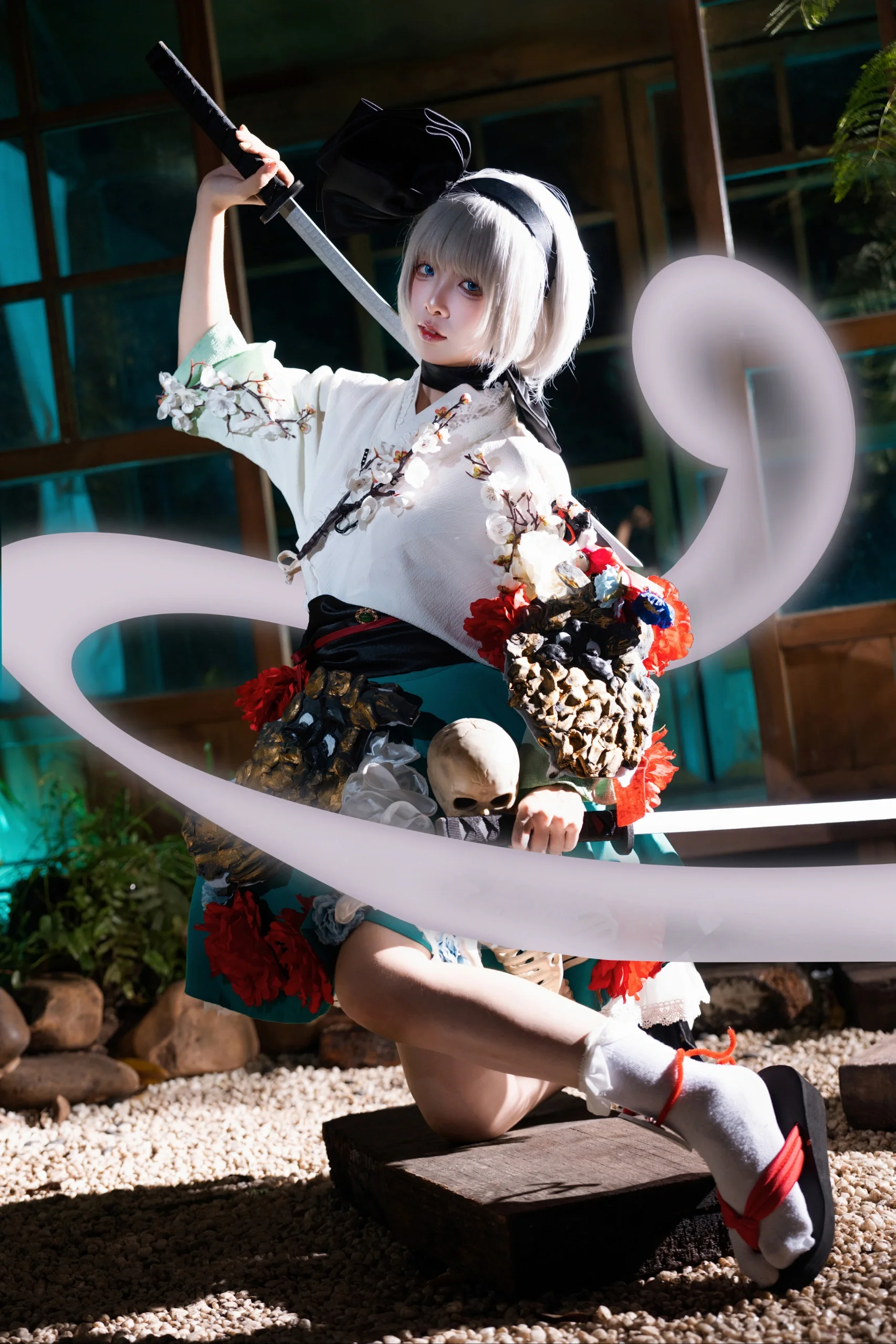 【魂魄妖梦cos】在东方Project的日式庭院中演绎幽玄剑意 - 第 1 张