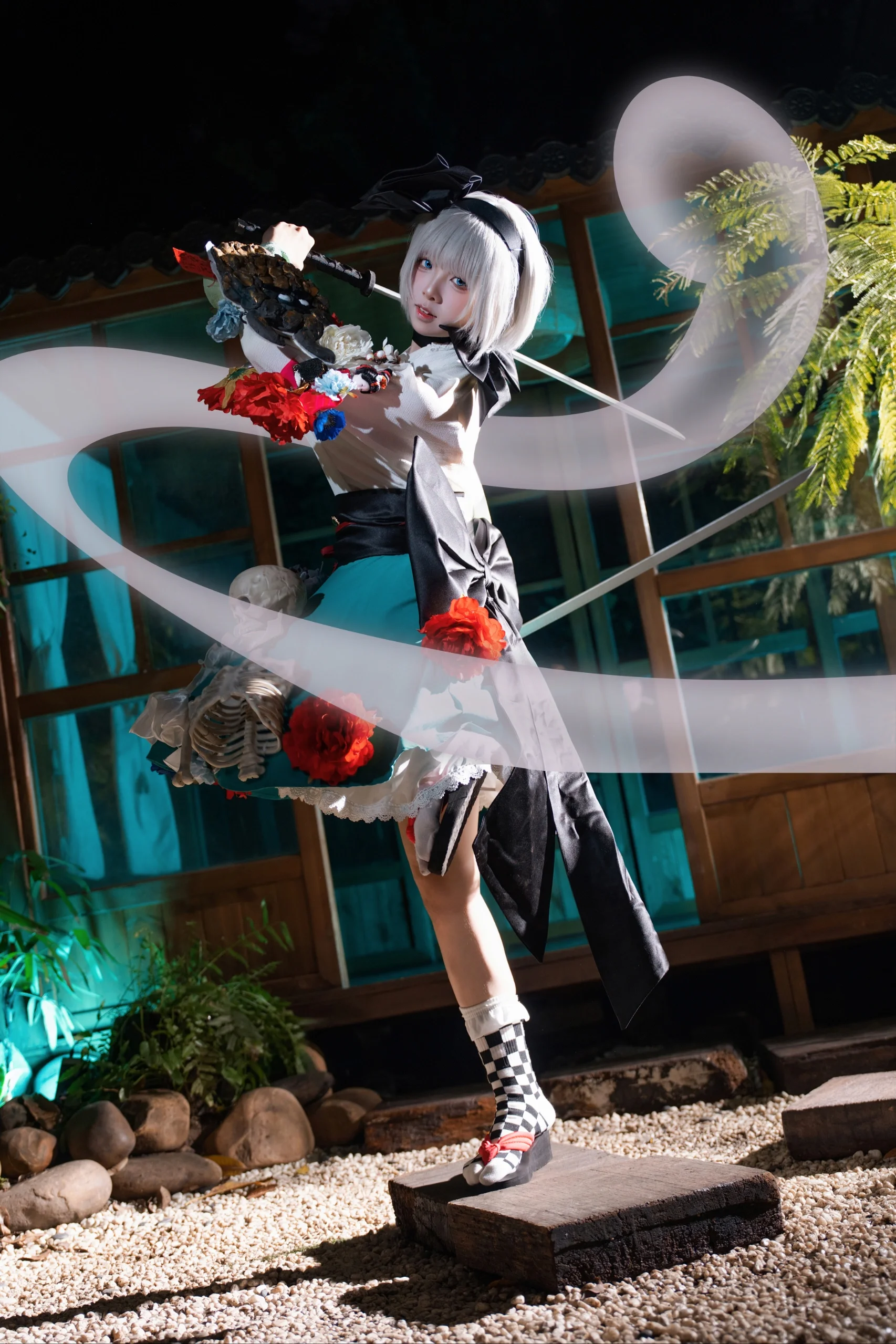 【魂魄妖梦cos】在东方Project的日式庭院中演绎幽玄剑意 - 第 3 张