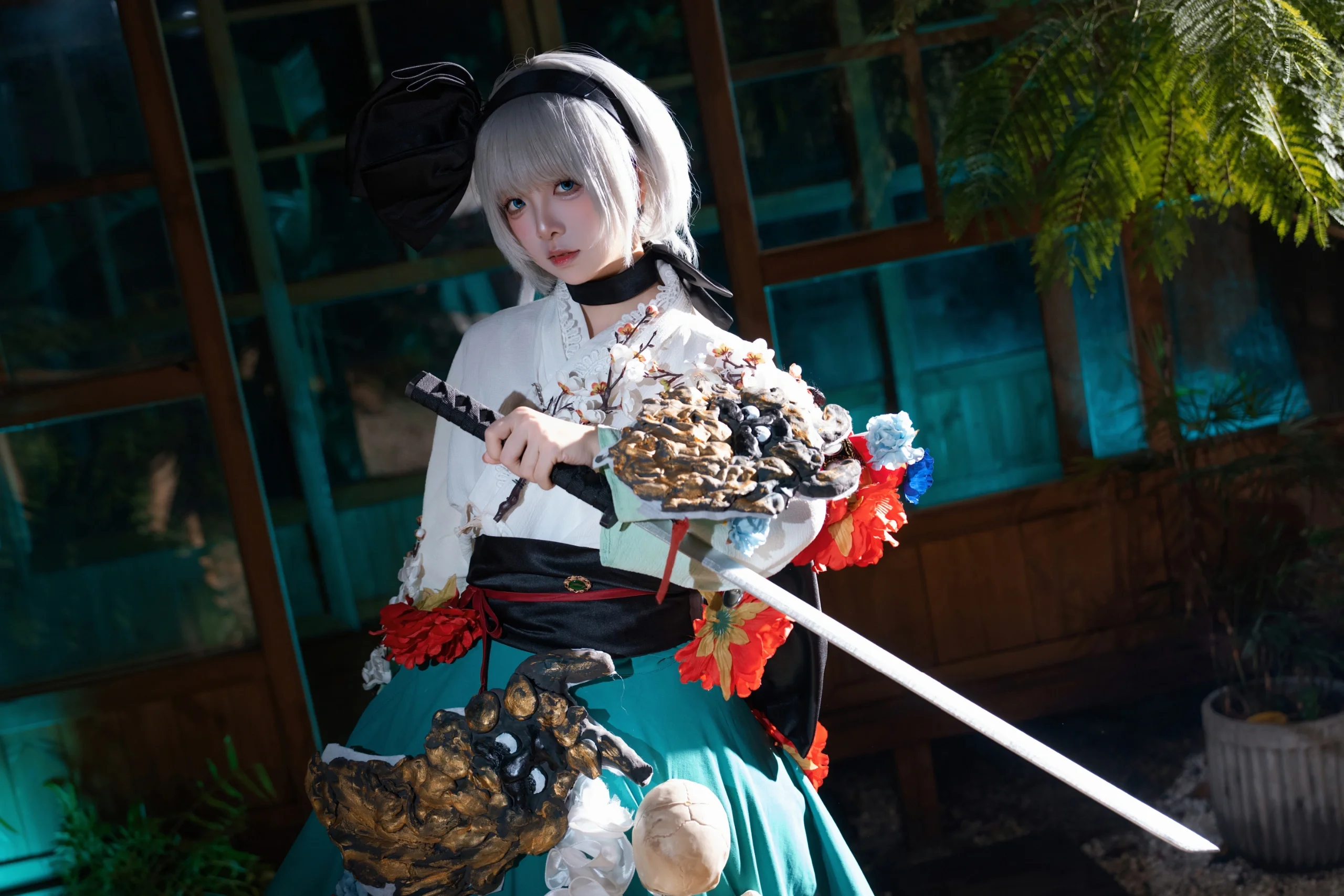 【魂魄妖梦cos】在东方Project的日式庭院中演绎幽玄剑意 - 第 6 张
