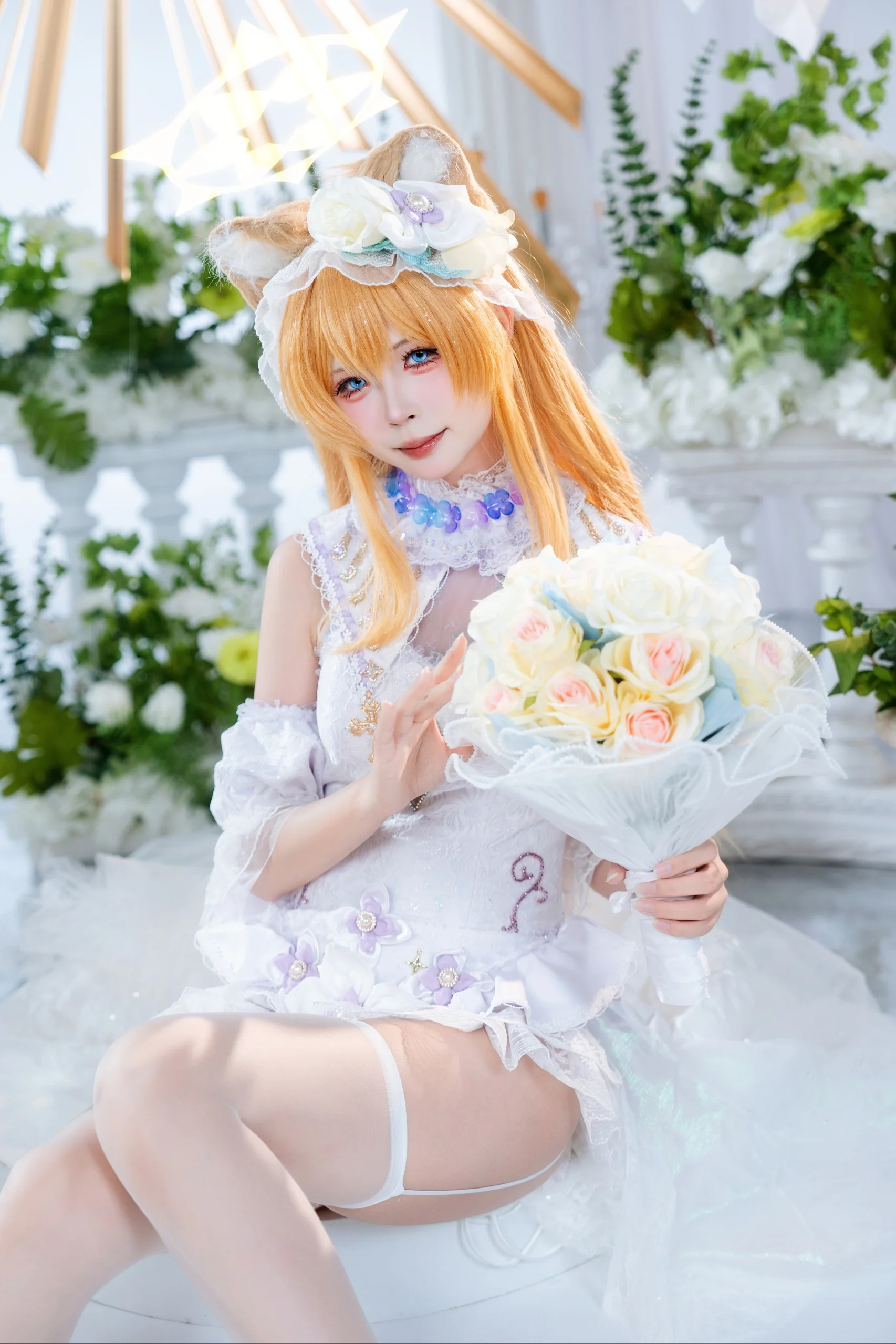 【伊洛瑪麗cos】蔚藍檔案，純白花嫁的神聖瞬間 - 第 10 張