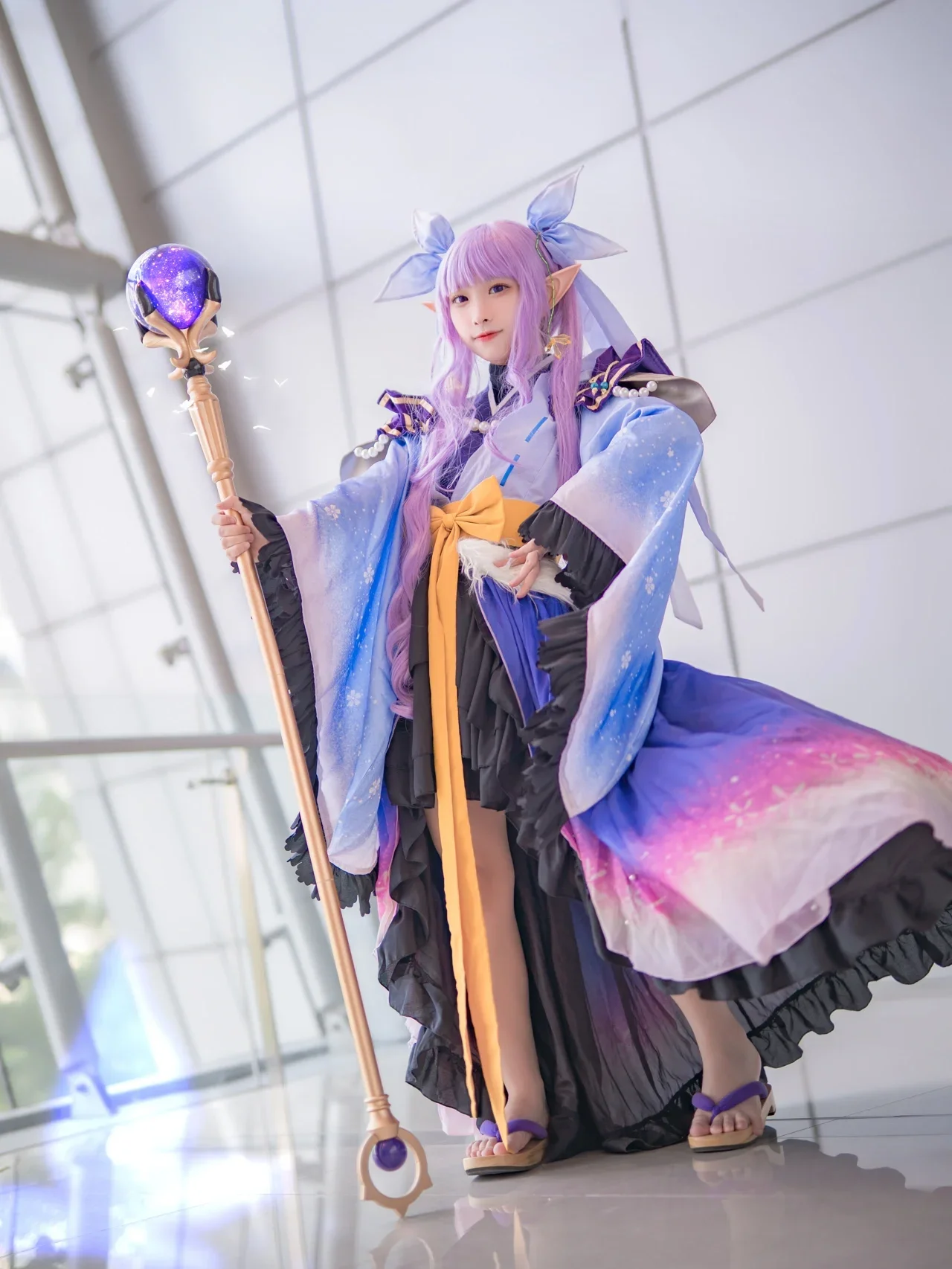 【氷川鏡華コスプレ】『プリンセスコネクト！Re:Dive』の魔法の瞬間、杖を手にした優等生 - 3 枚目