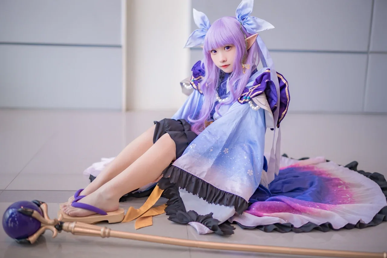 【氷川鏡華コスプレ】『プリンセスコネクト！Re:Dive』の魔法の瞬間、杖を手にした優等生 - 7 枚目