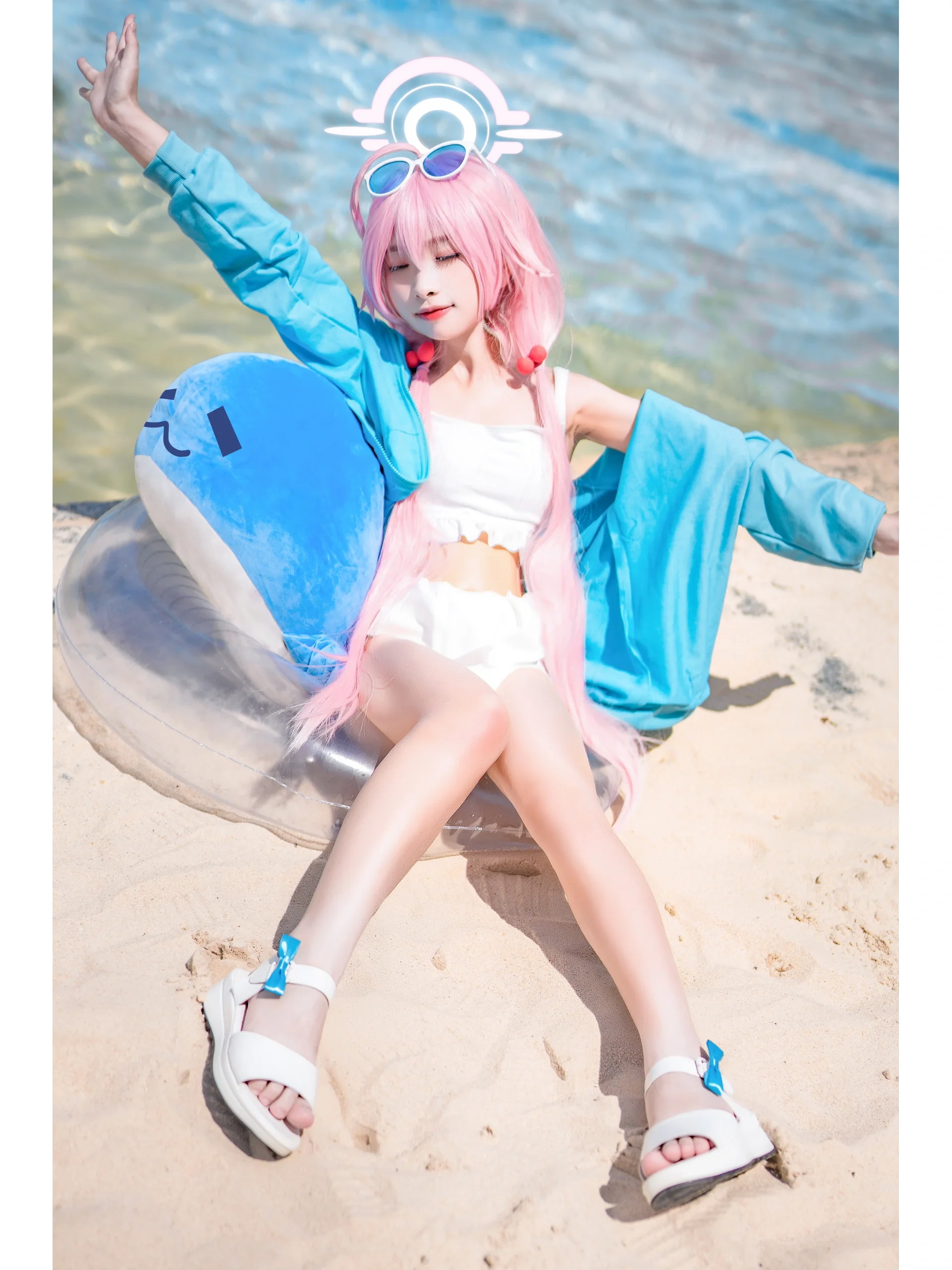 【小鸟游星野cos】夏日限定，沙滩泳装打卡 - 第 1 张