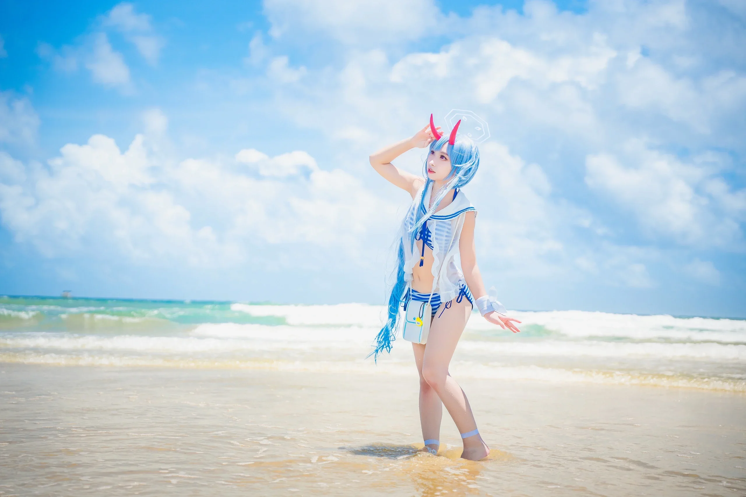 【和樂千世cos】碧藍檔案盛夏海邊的清爽水手服 - 第 2 張