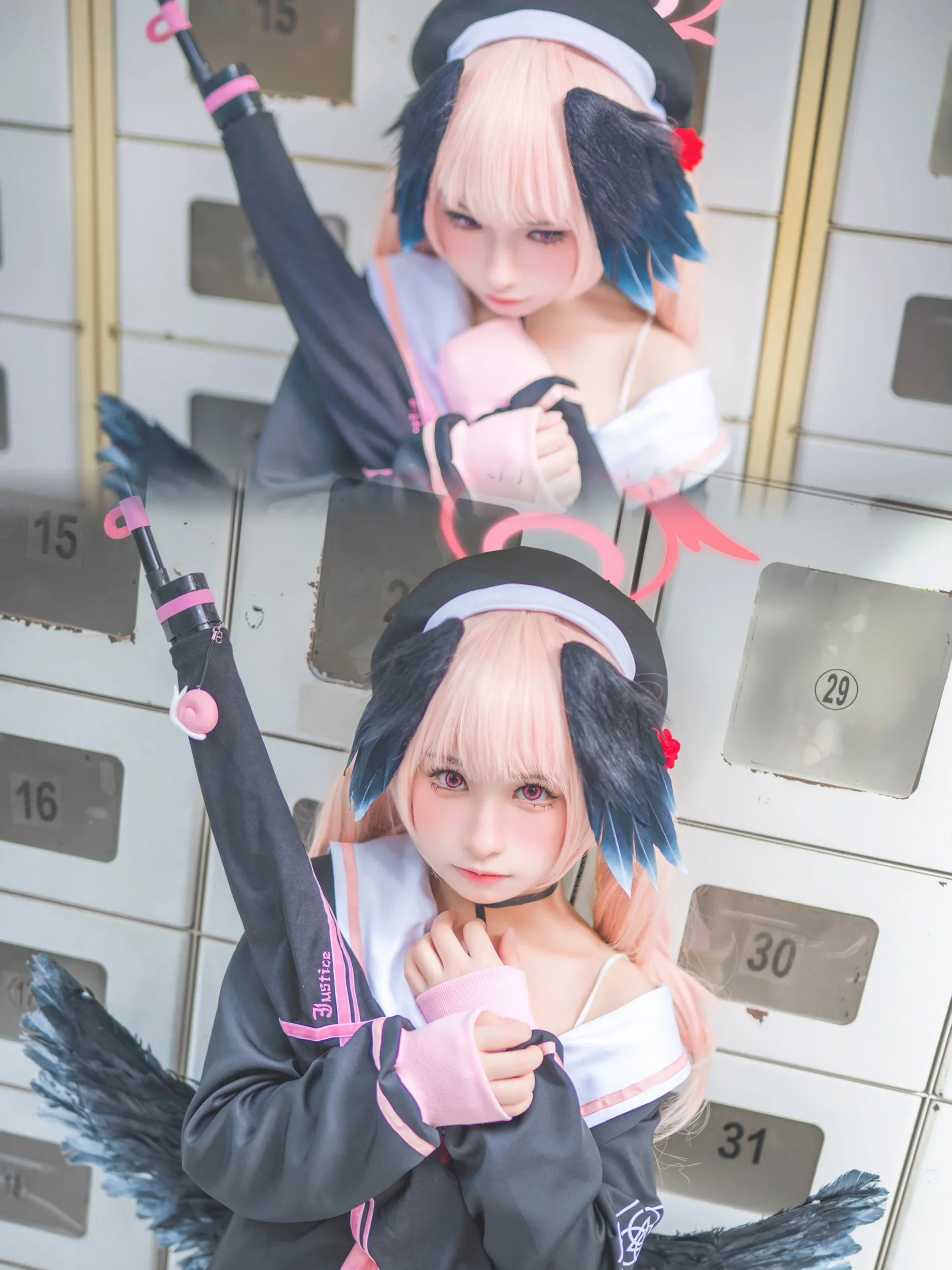 【下江小春cos】广州萤火虫漫展上的蔚蓝档案L2D神态复刻