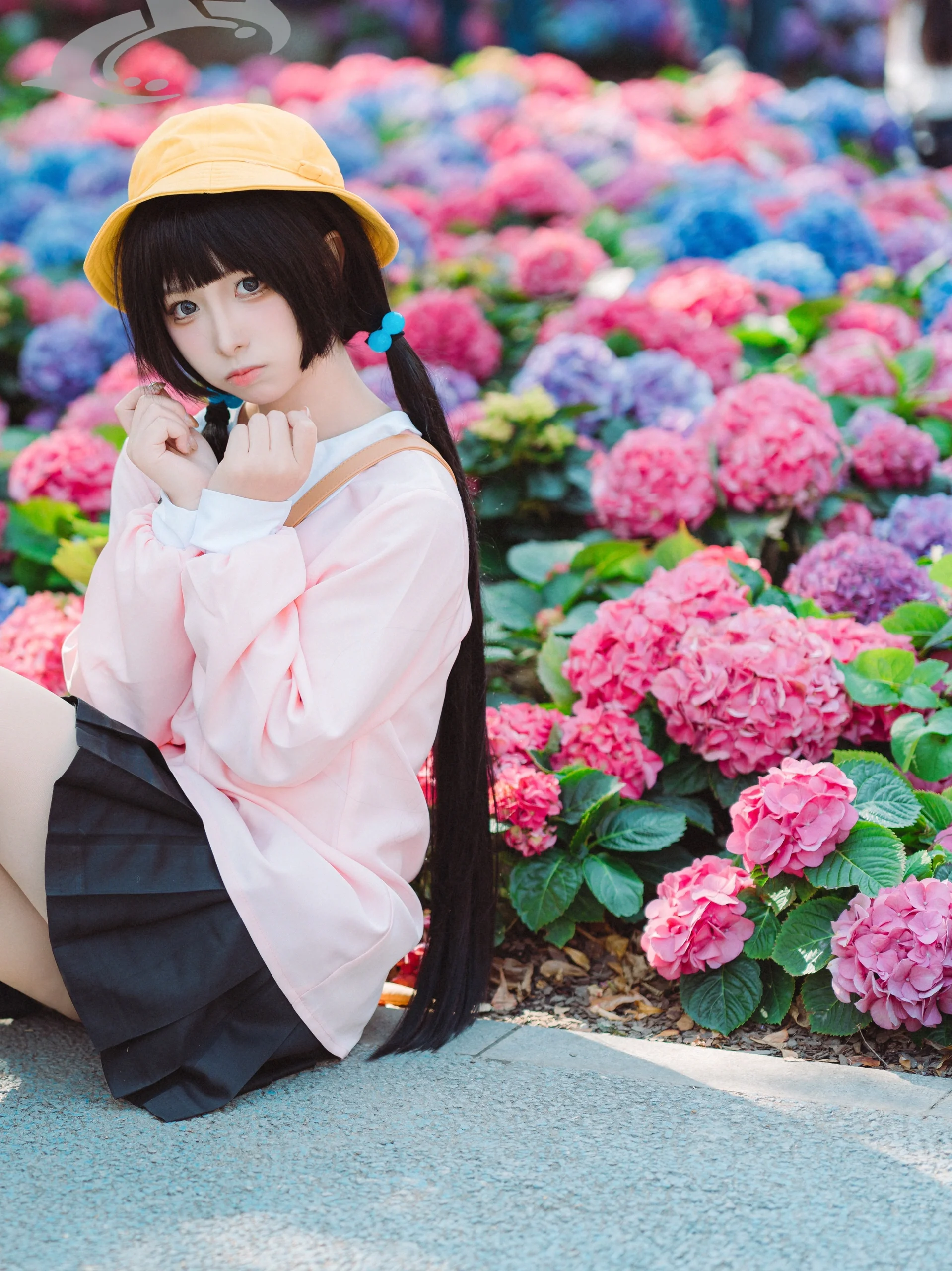 【蔚蓝档案妃咲cos】广州儿童公园绣球花海中的幼稚园日常 - 第 3 张