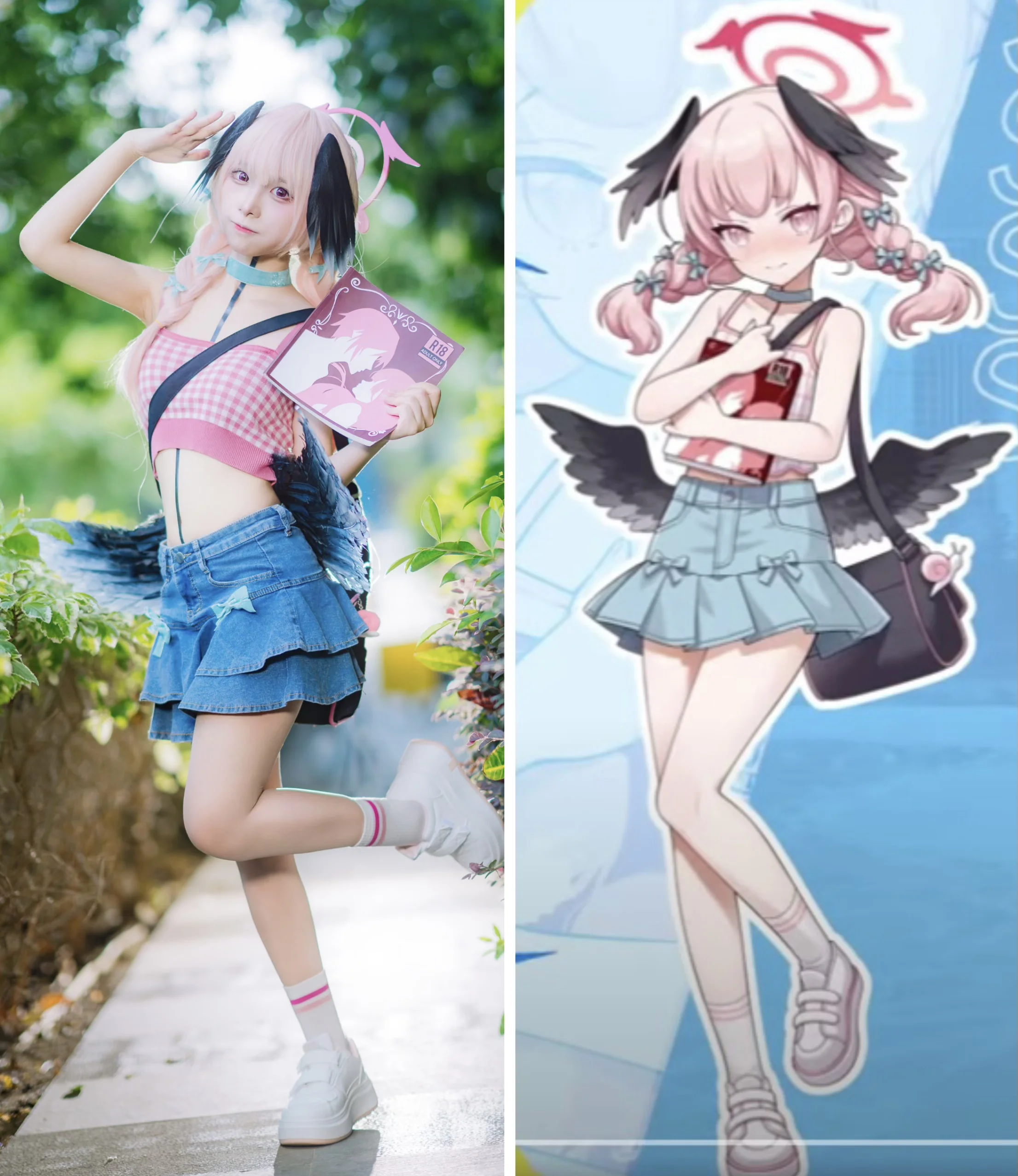 【下江小春cos】蔚蓝档案夏日街头还原拍摄 - 第 1 张