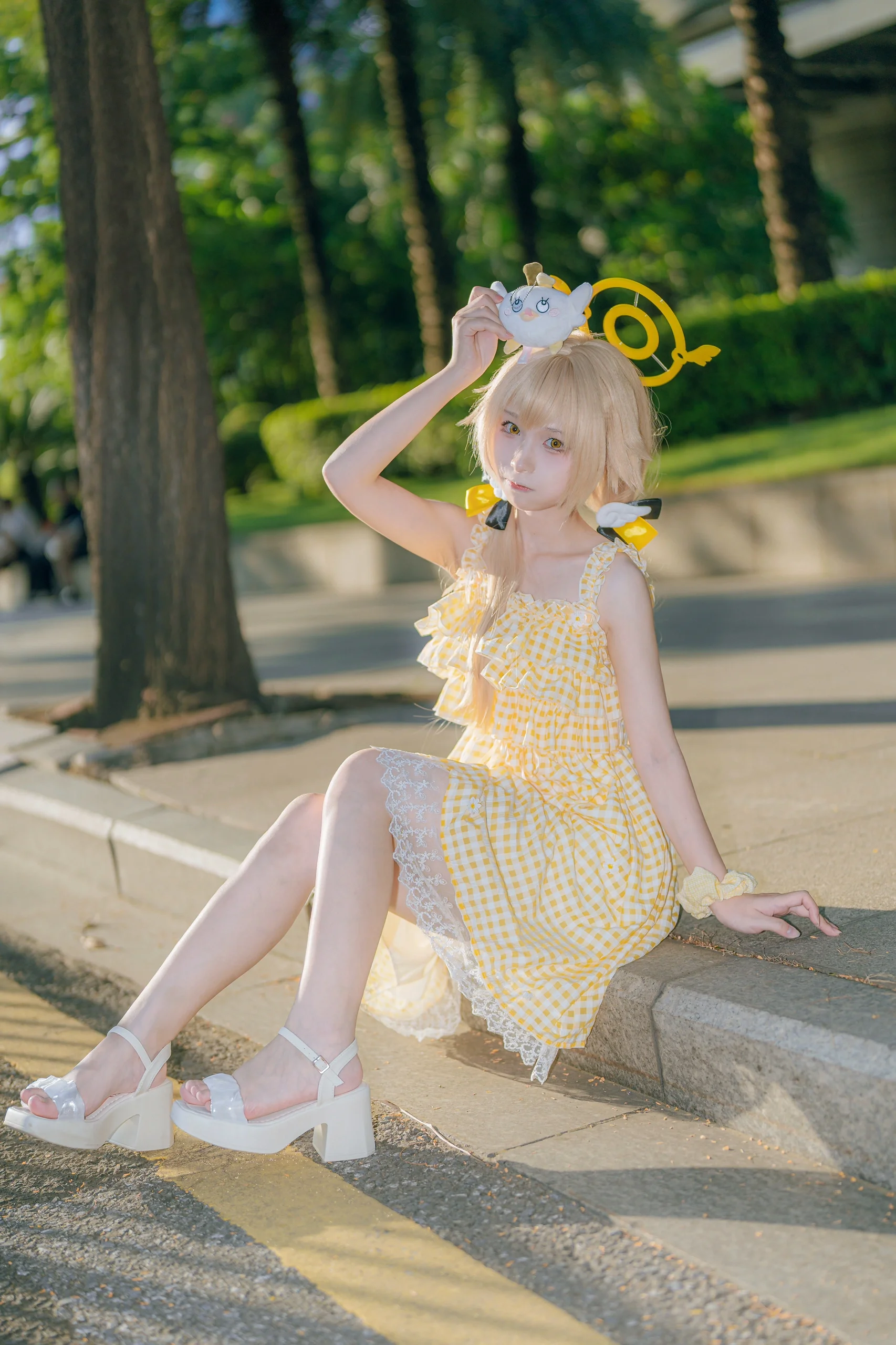 【阿慈谷日富美cos】黄格子与佩洛洛的街头定格