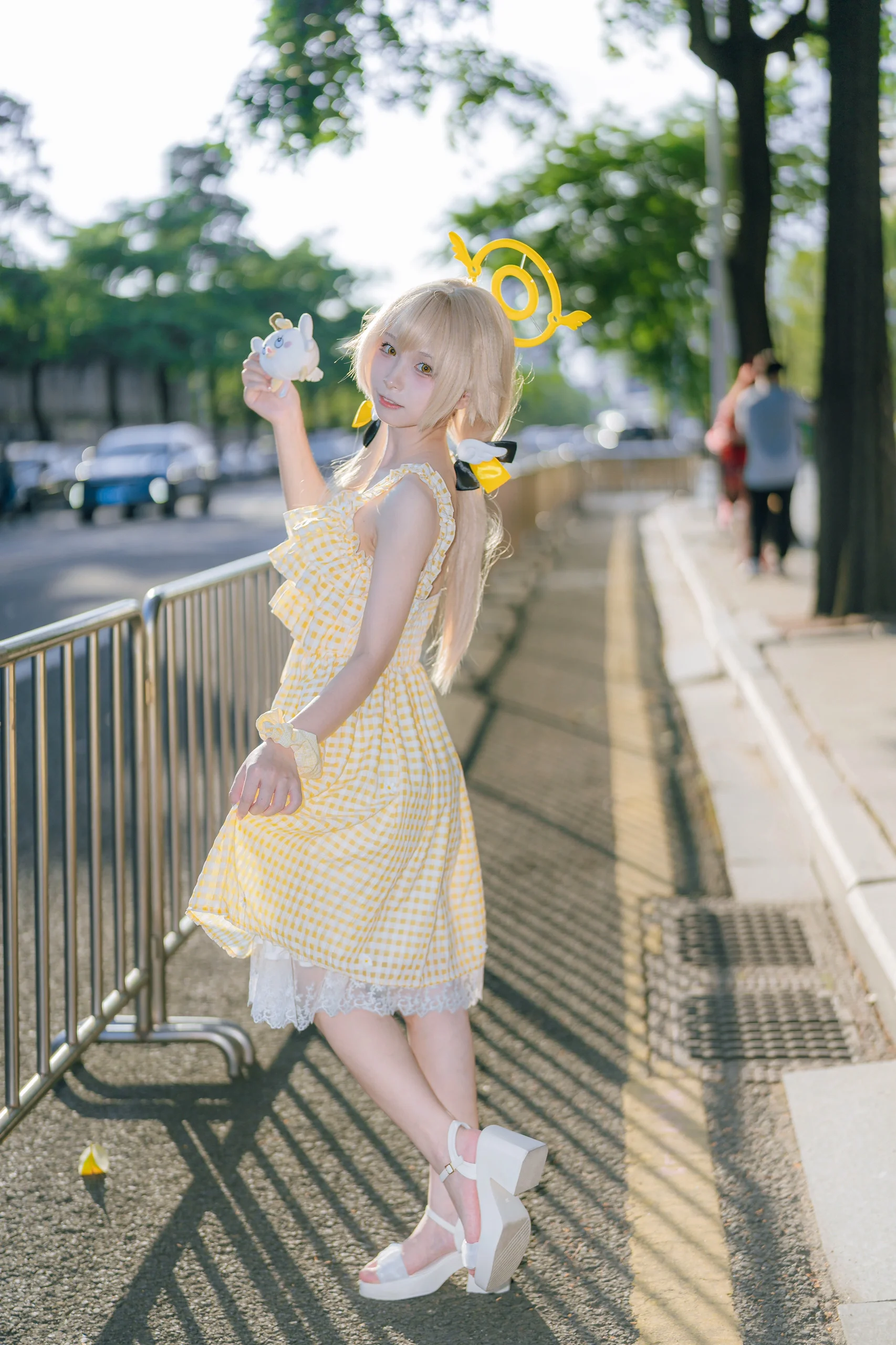 【阿慈谷日富美cos】黄格子与佩洛洛的街头定格 - 第 2 张
