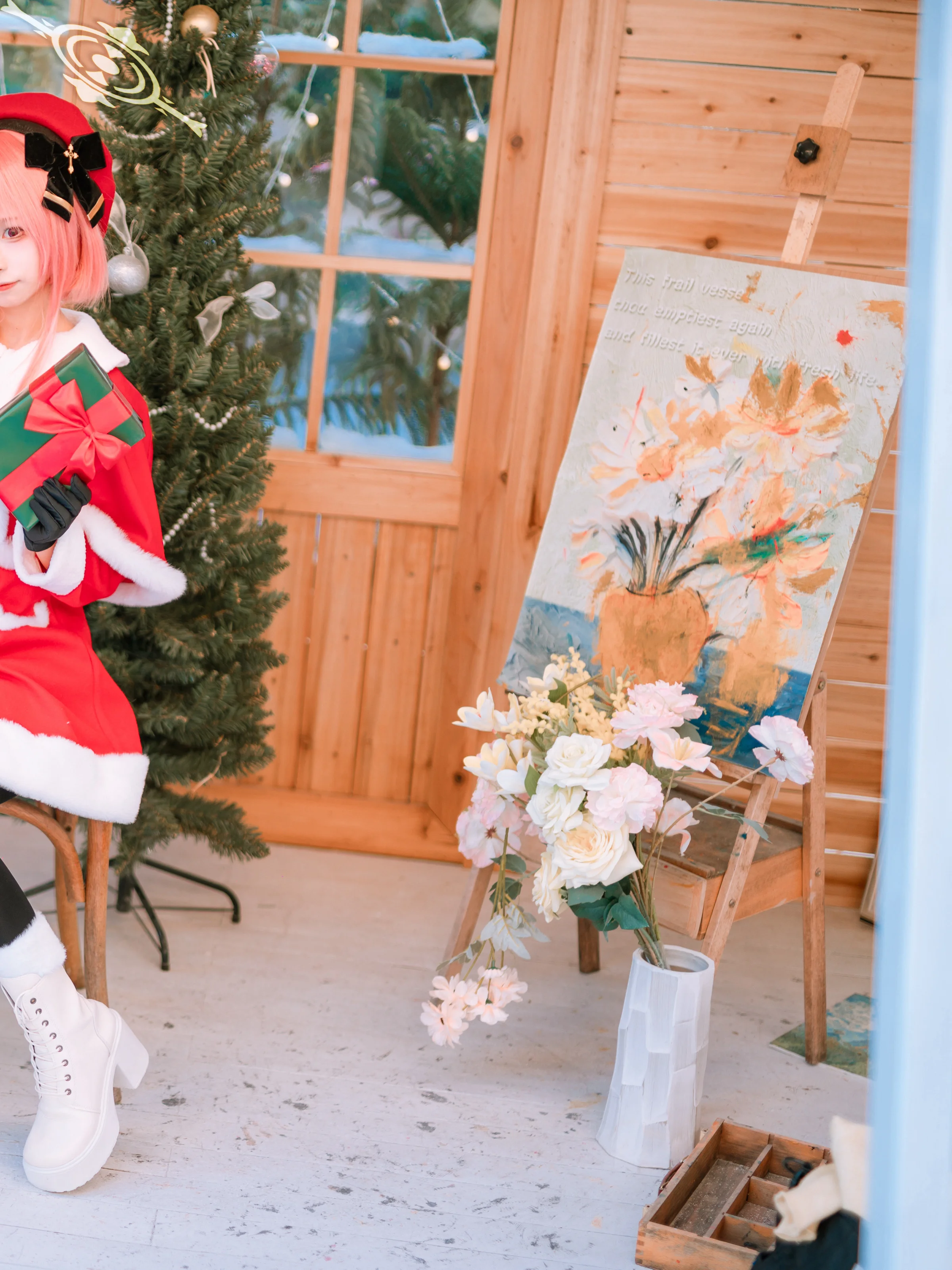 【蔚蓝档案鹫见芹娜cos】想和sensei一起过个红色圣诞 - 第 5 张