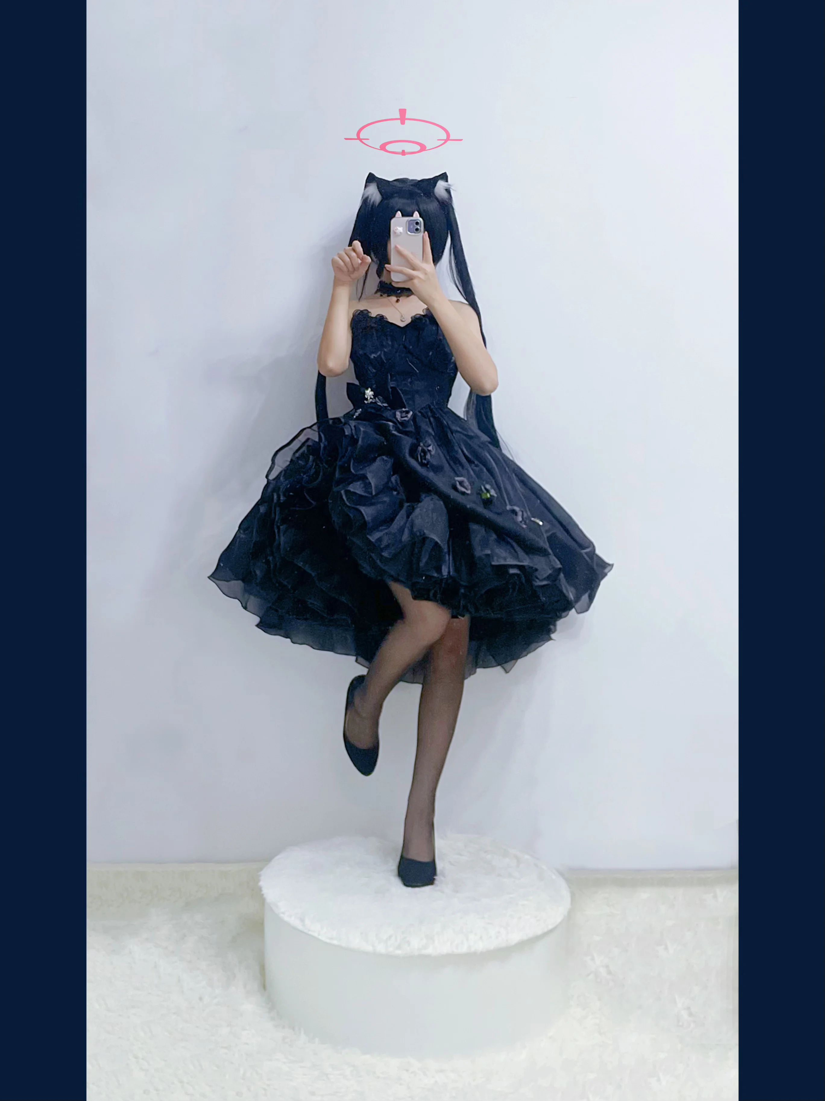 【黑见芹香cos】蔚蓝档案only的礼服初体验