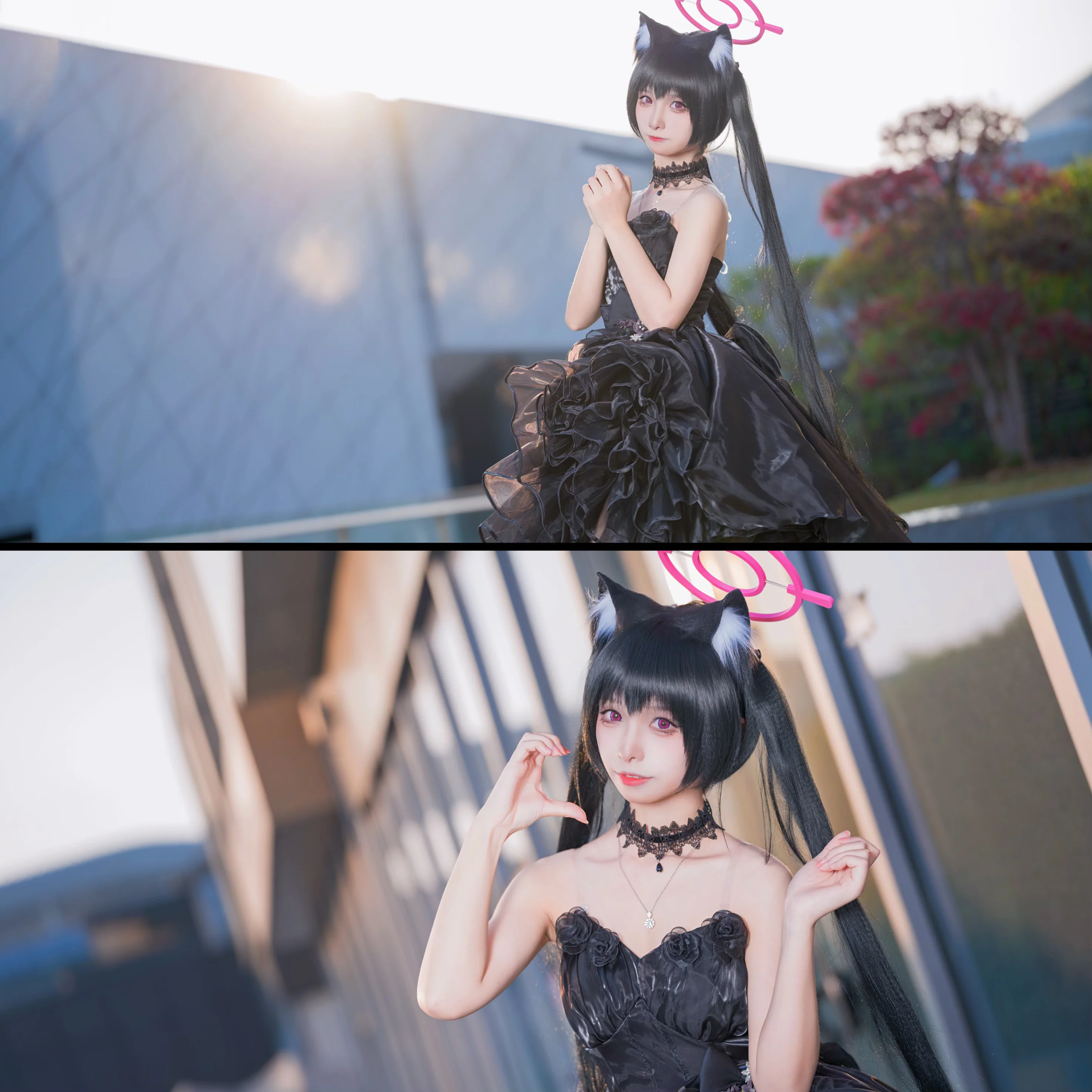 【黑见芹香cos】蔚蓝档案only现场的礼服实录 - 第 5 张