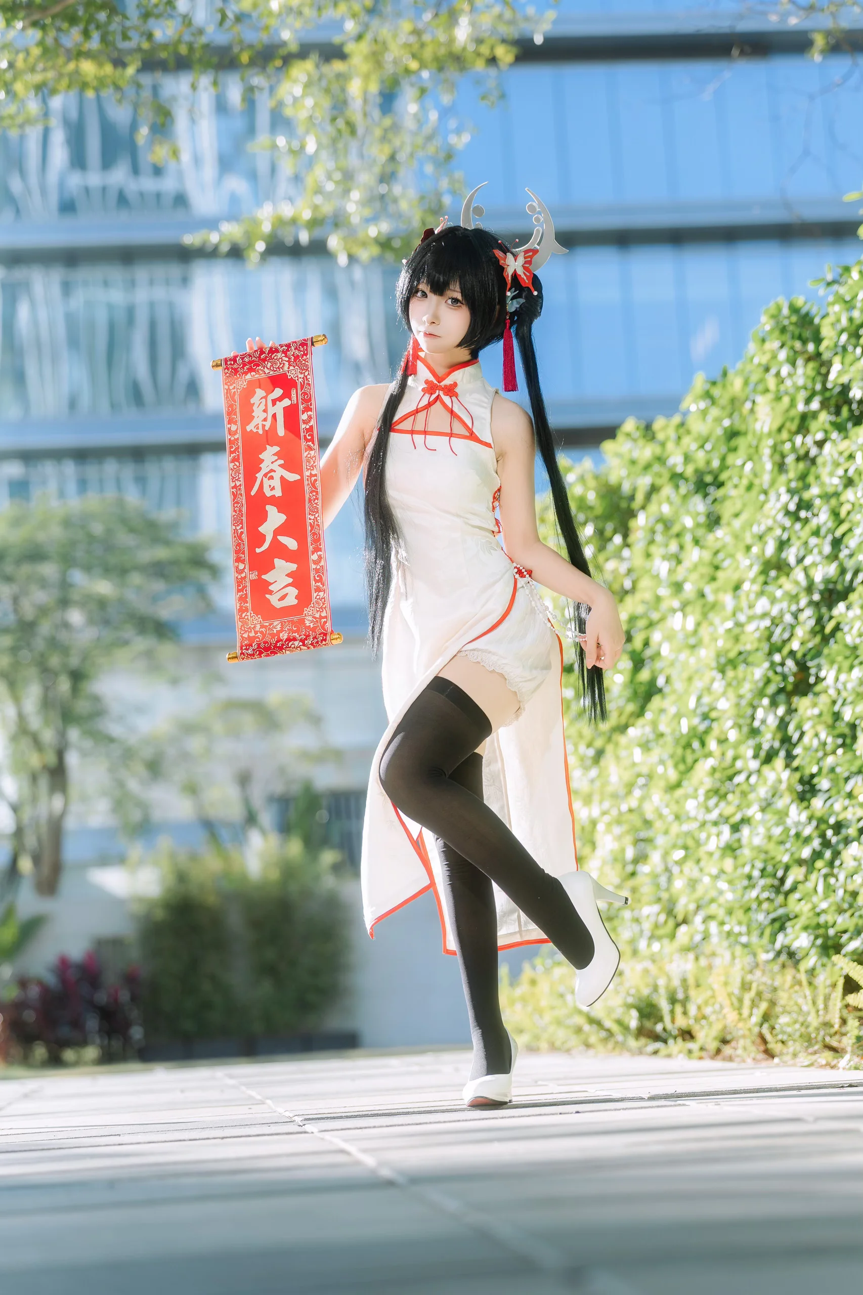 【妃咲cos】新春旗袍亮相萤火虫，给sensei的新春祝福