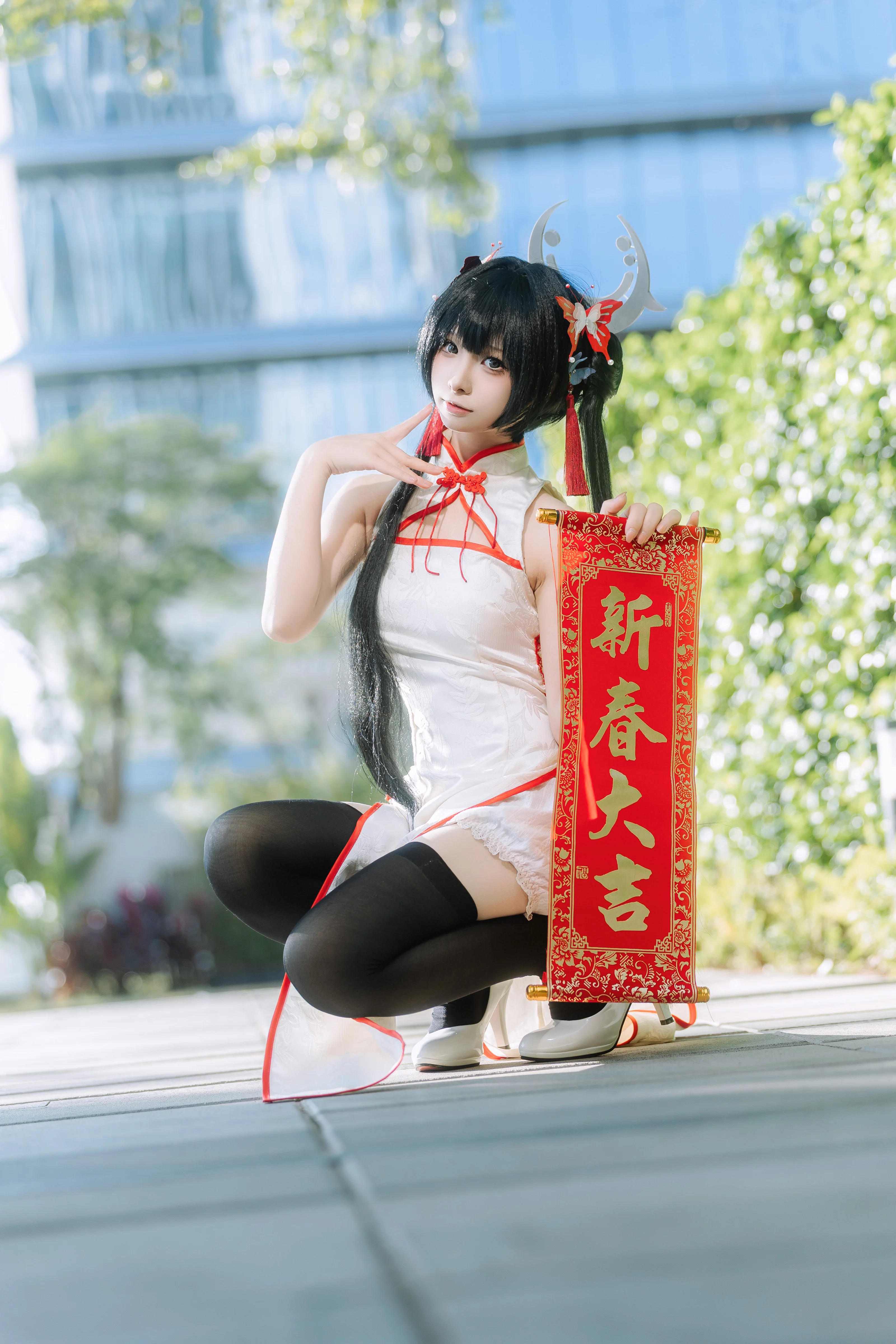 【妃咲cos】新春旗袍亮相萤火虫，给sensei的新春祝福 - 第 5 张