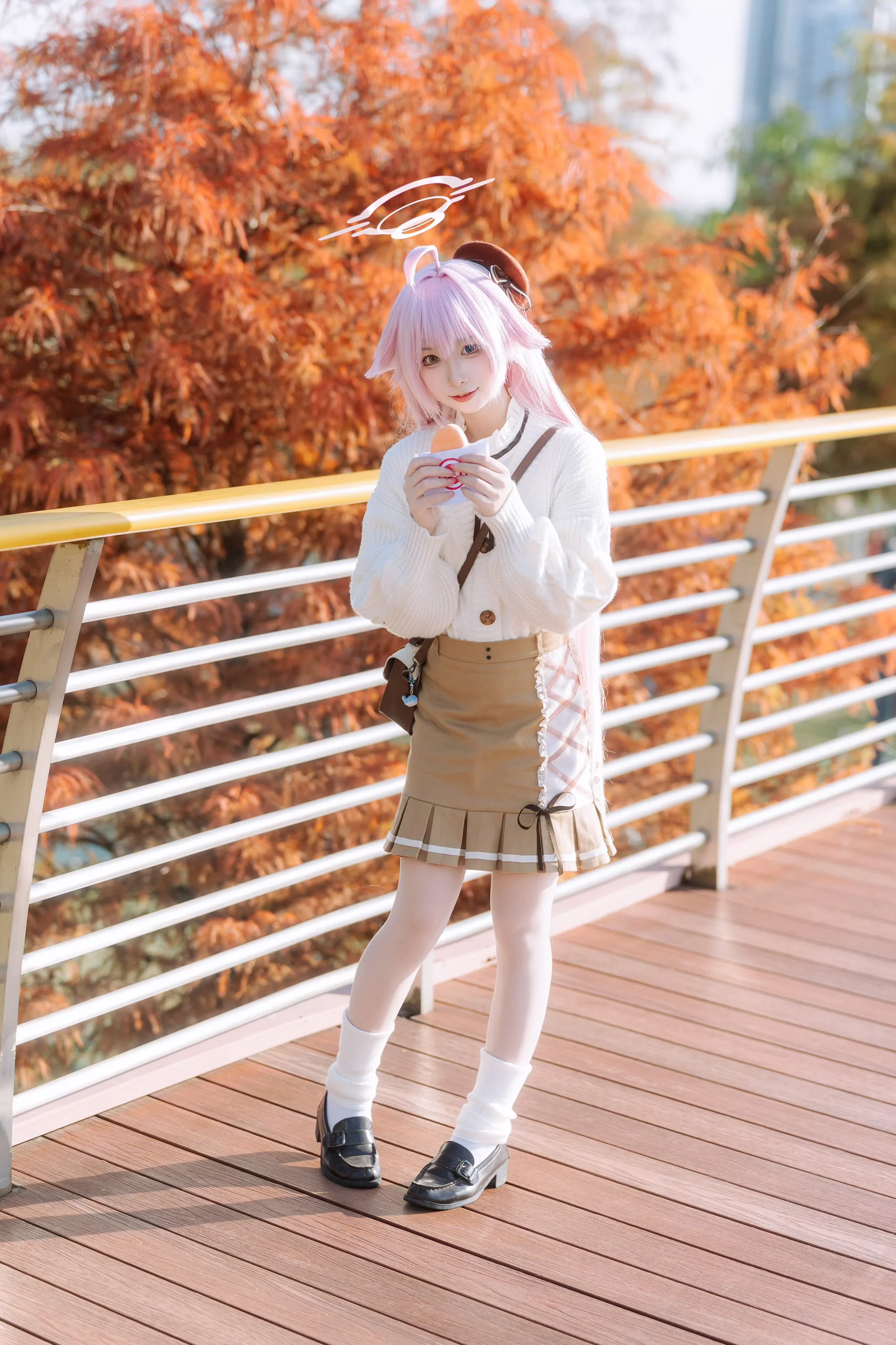 【小鸟游星野cos】蔚蓝档案，落羽杉林里的秋日外拍 - 第 2 张