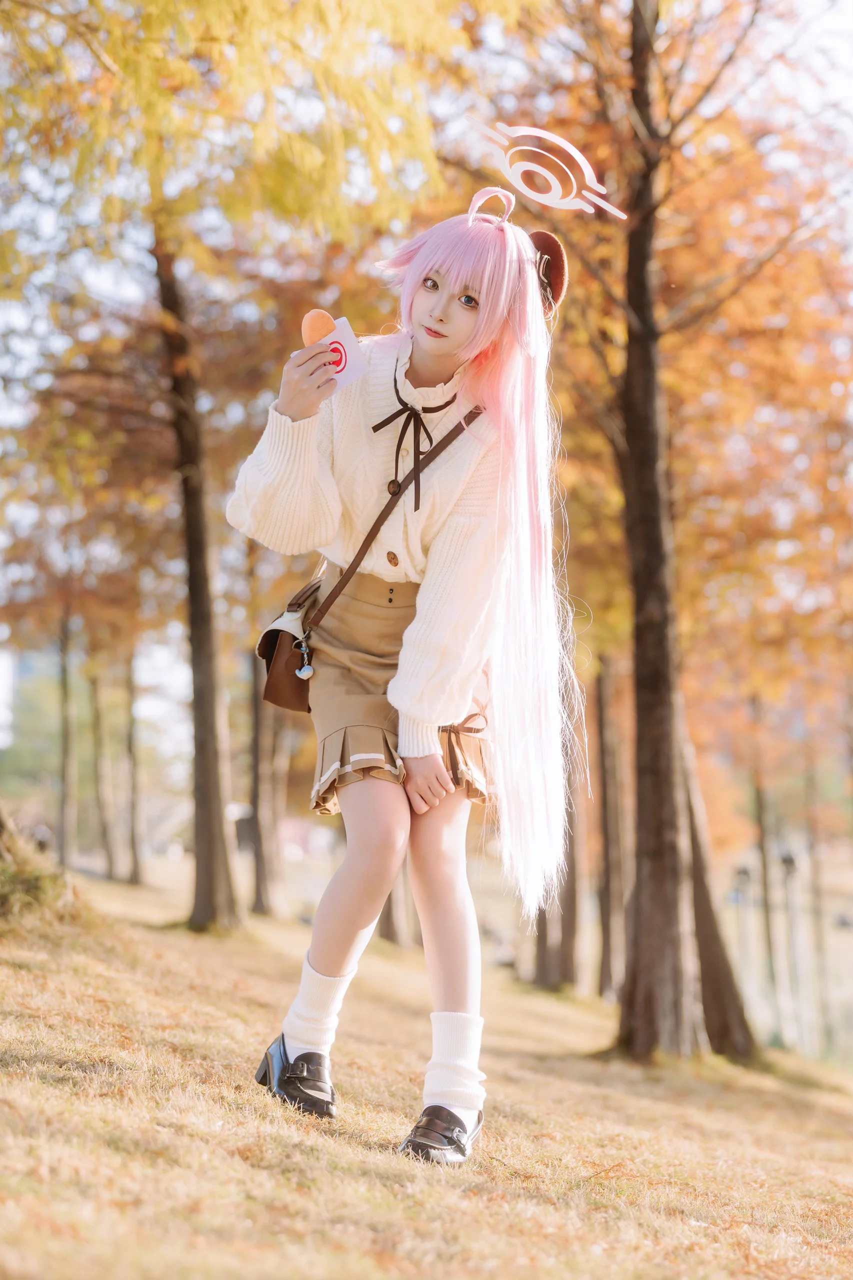 【小鸟游星野cos】蔚蓝档案，落羽杉林里的秋日外拍 - 第 4 张
