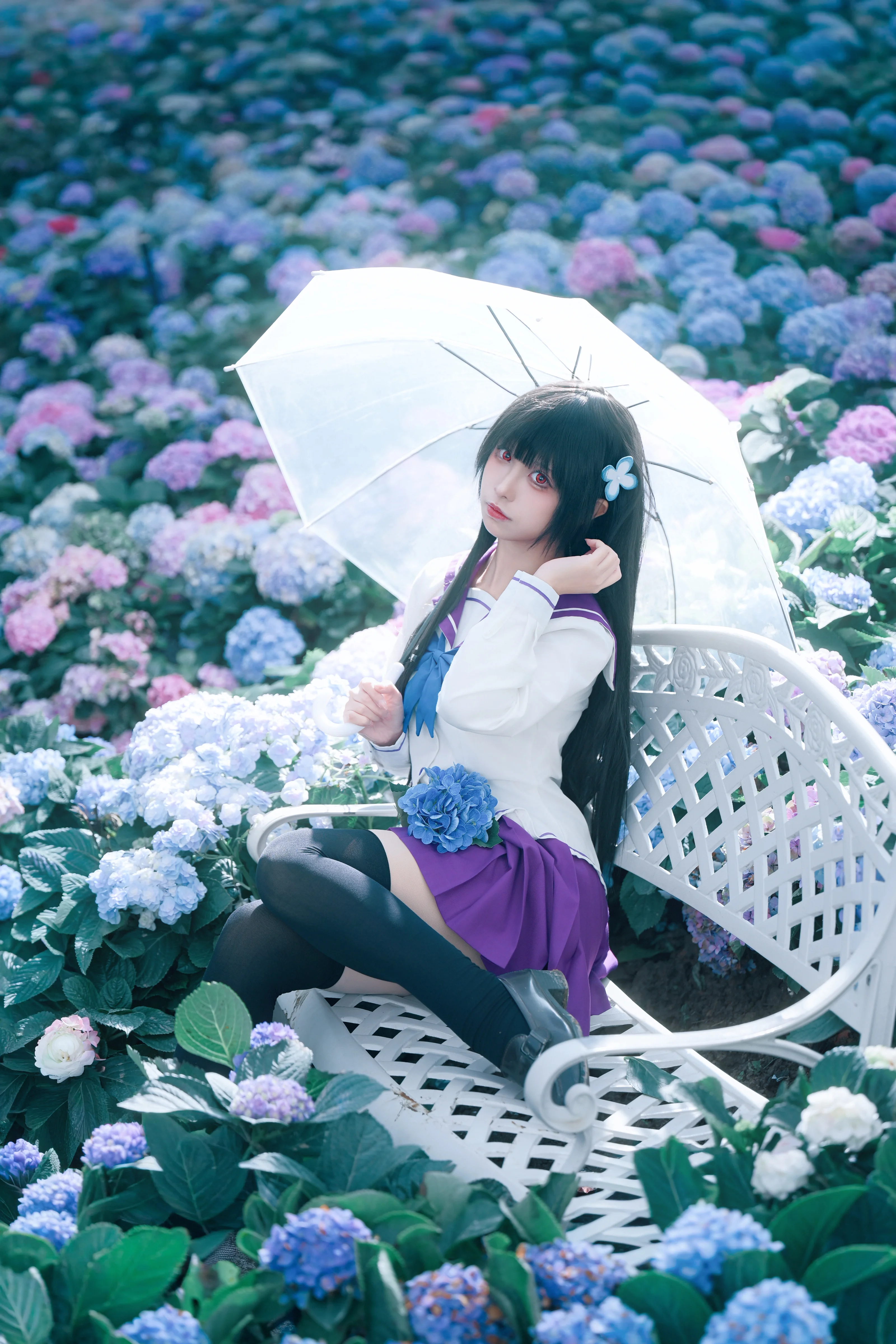 【散华礼弥cos】紫阳花季的无尽夏，关于静止的少女日常