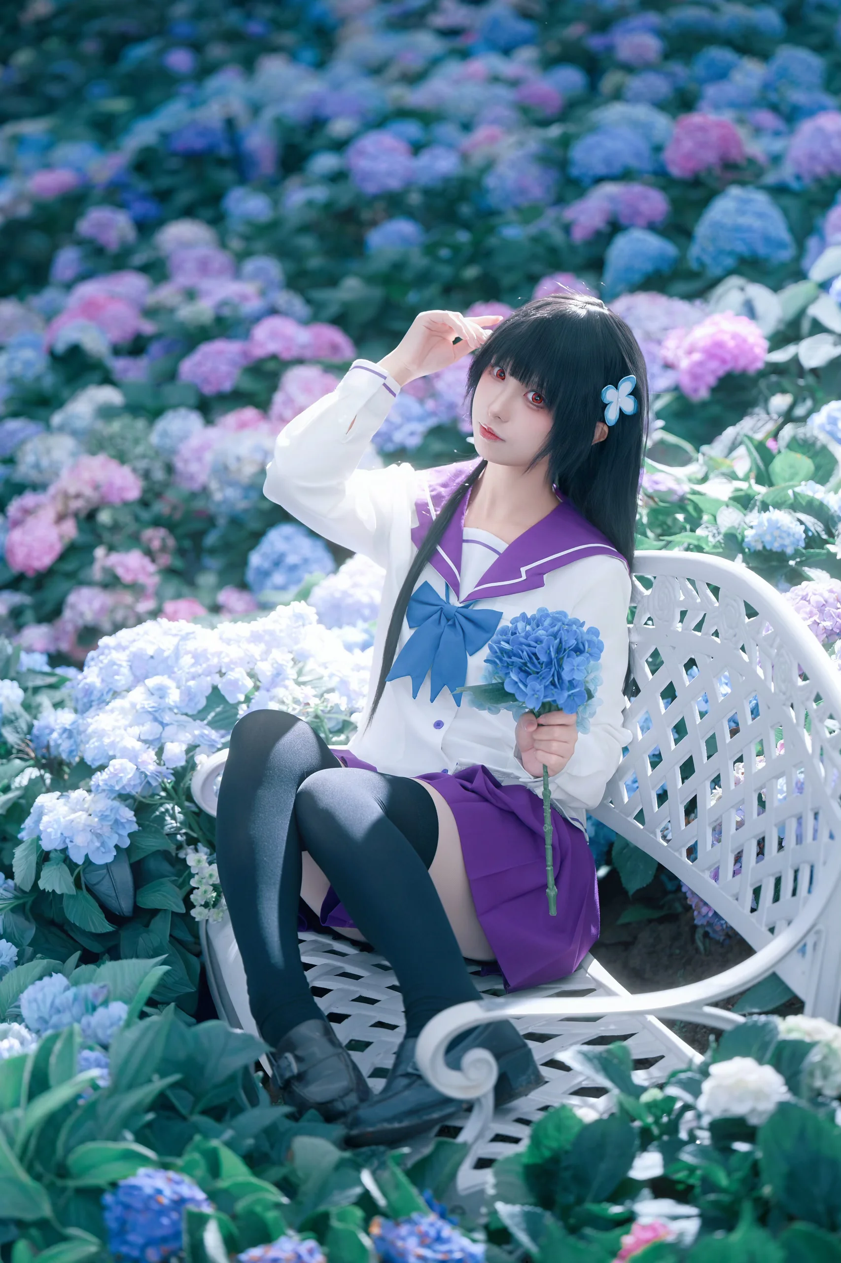 【散華禮彌cos】盛夏花園裡的無盡夏與殭屍少女