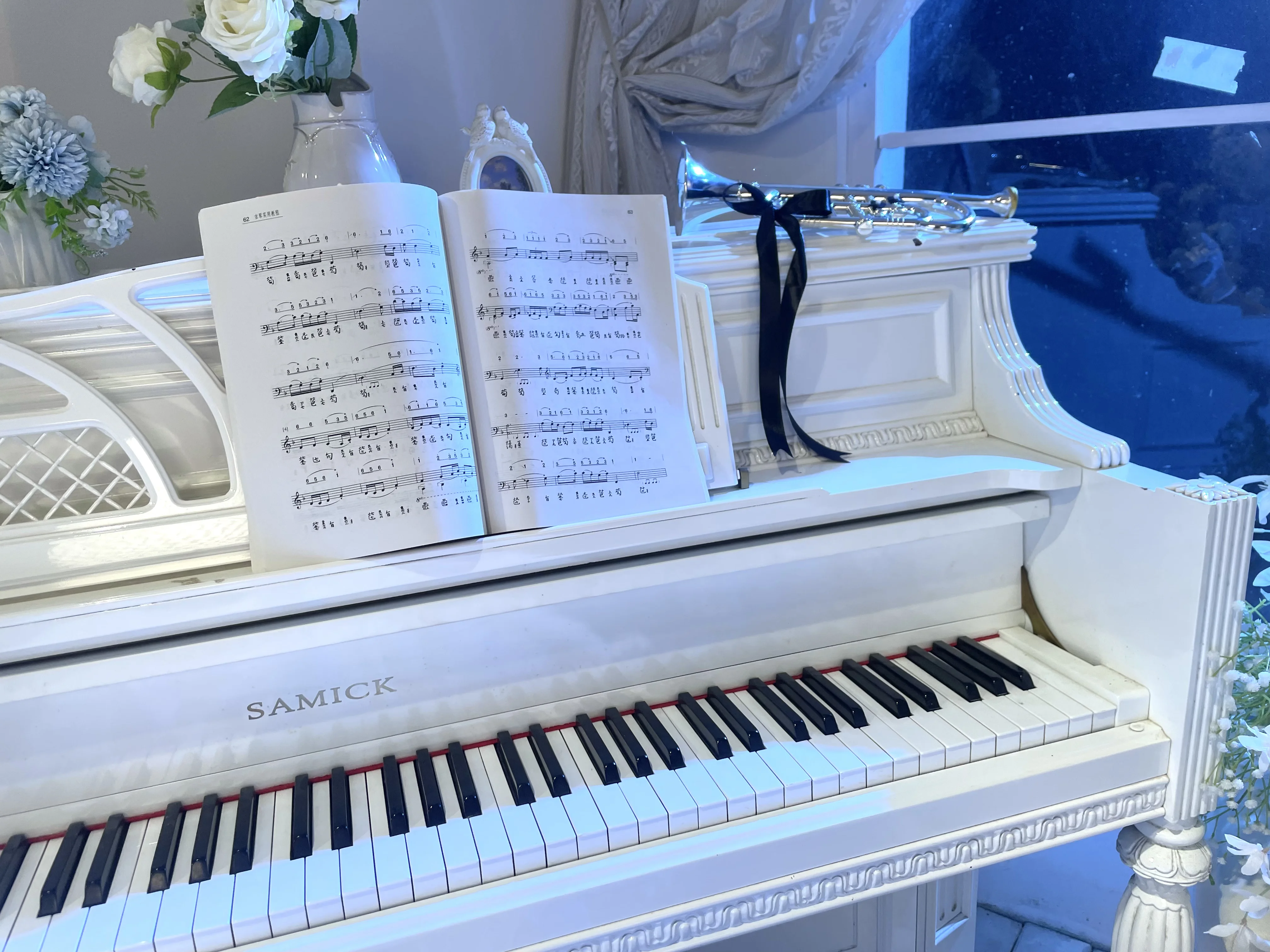 【独角兽cos】碧蓝航线独角兽幸福乐章，纯白花嫁与钢琴协奏 - 第 3 张