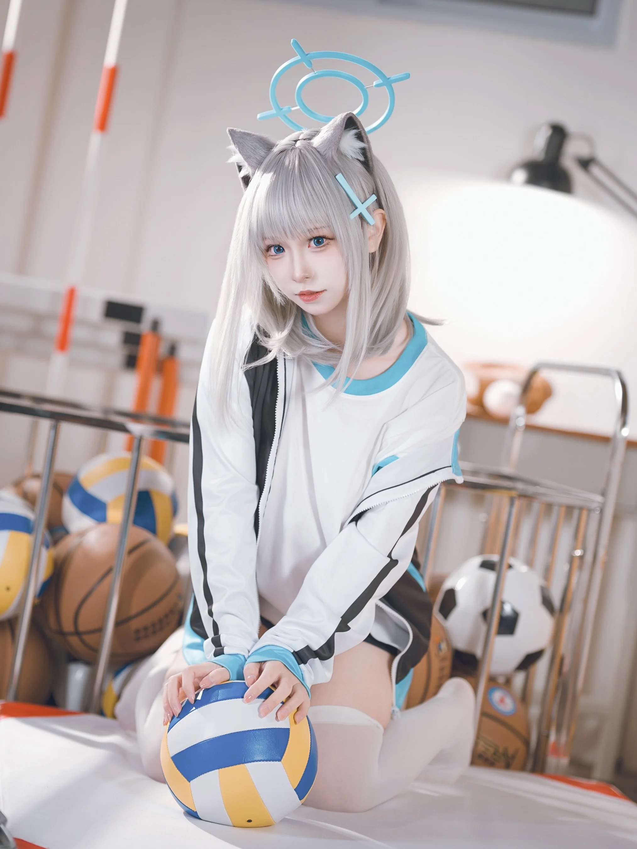 【砂狼白子cos】蔚蓝档案的体育课时间 - 第 2 张