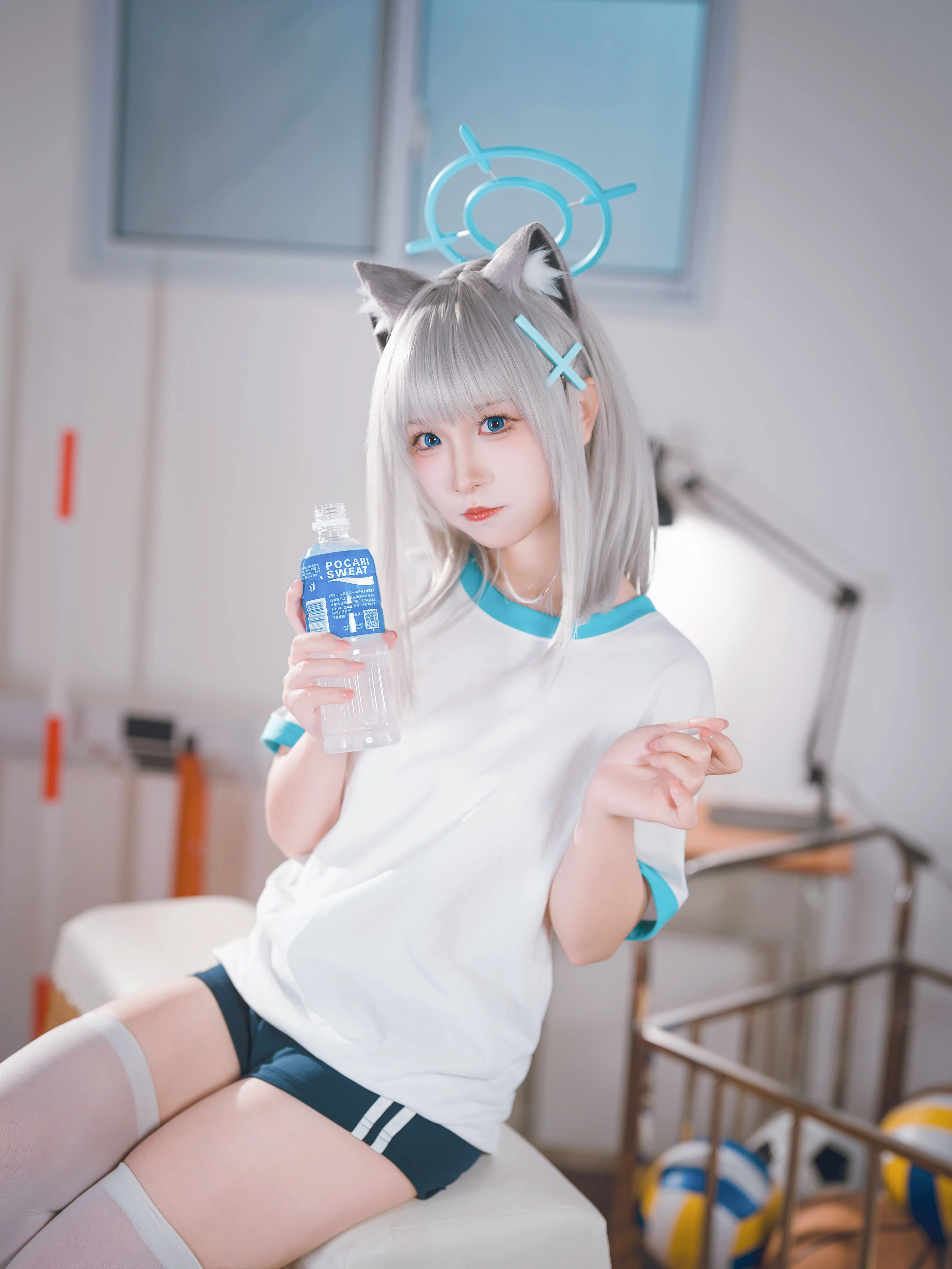 【砂狼白子cos】蔚蓝档案的体育课时间 - 第 5 张