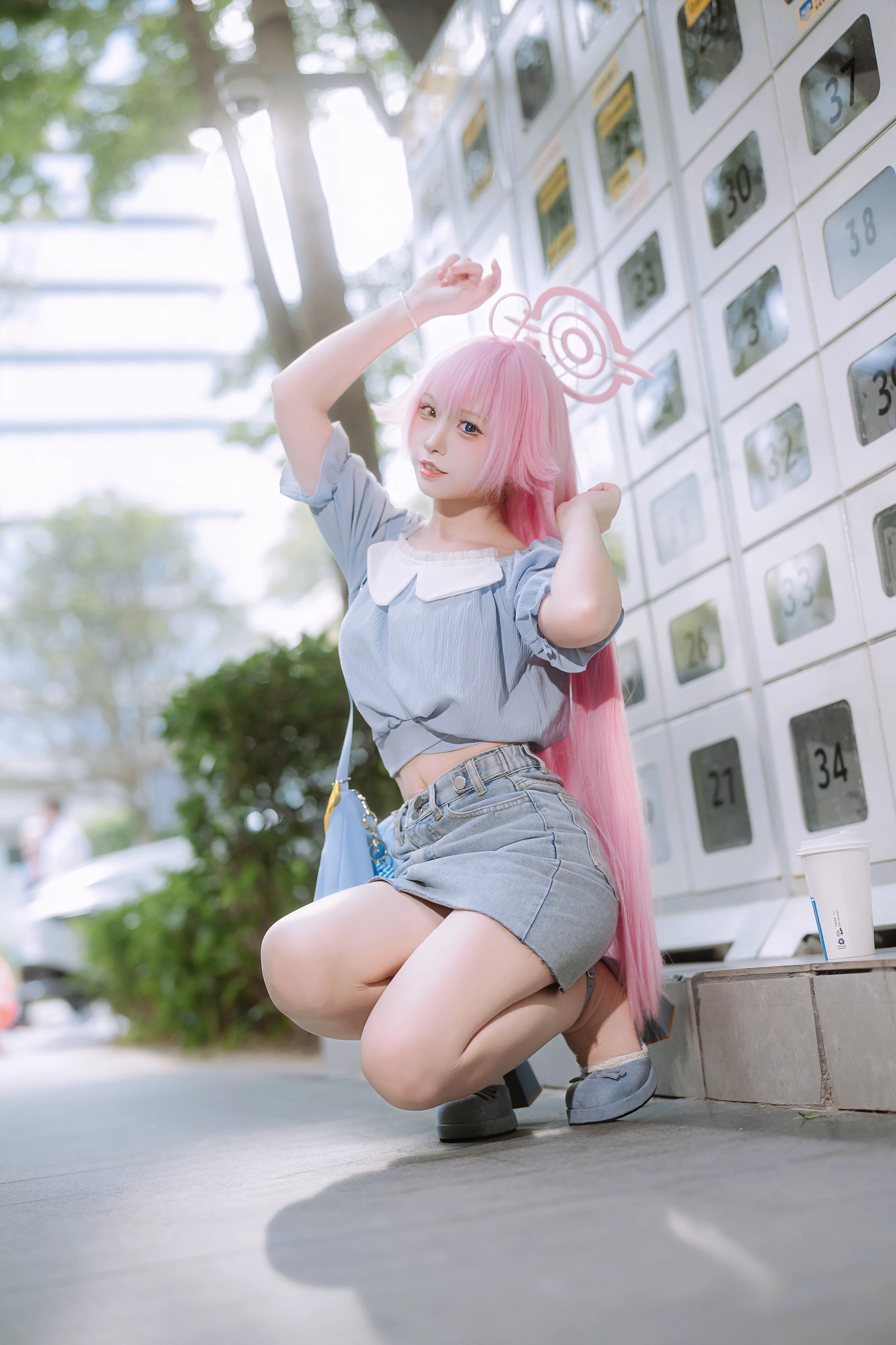 【小鸟游星野cos】蔚蓝档案韩咖联动，街头日常感 - 第 2 张
