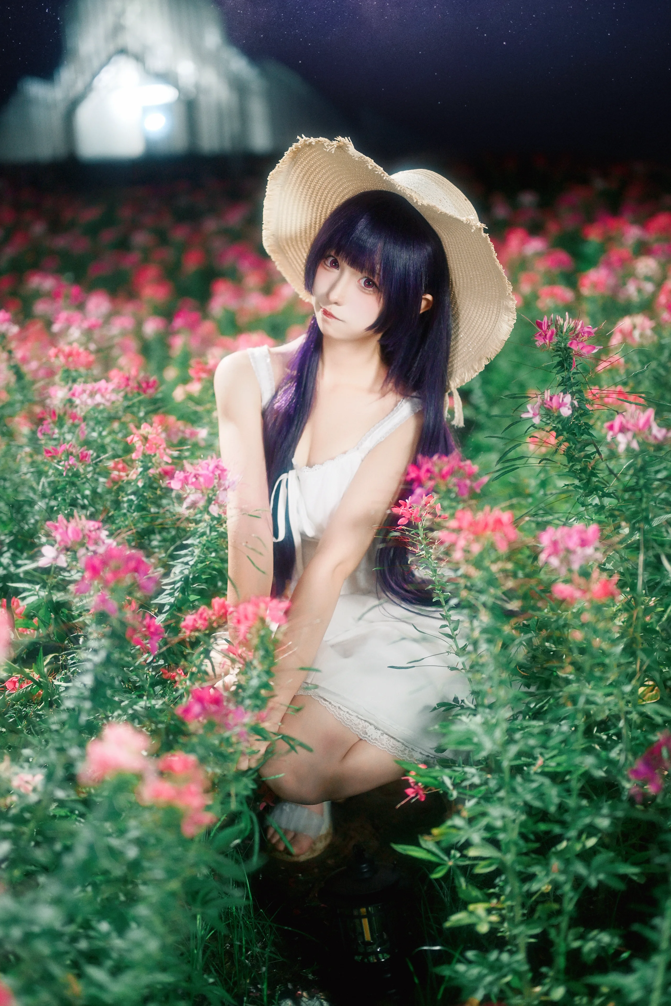 【五更琉璃cos】我的妹妹不可能这么可爱，贤鲁岛星空下的花海夜景 - 第 2 张