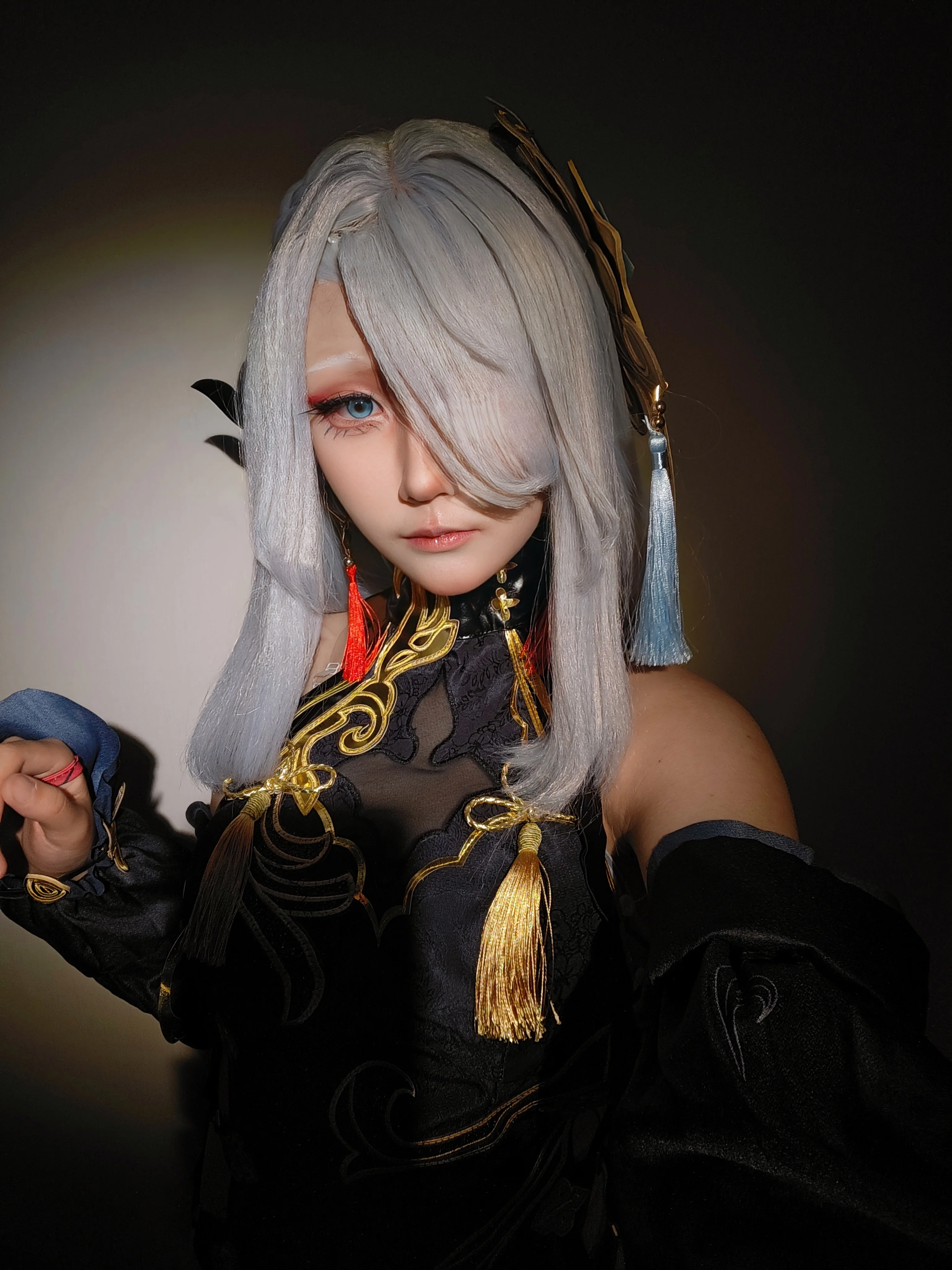 【申鹤cos】原神申鹤冷花幽露的室内棚拍分享 - 第 1 张