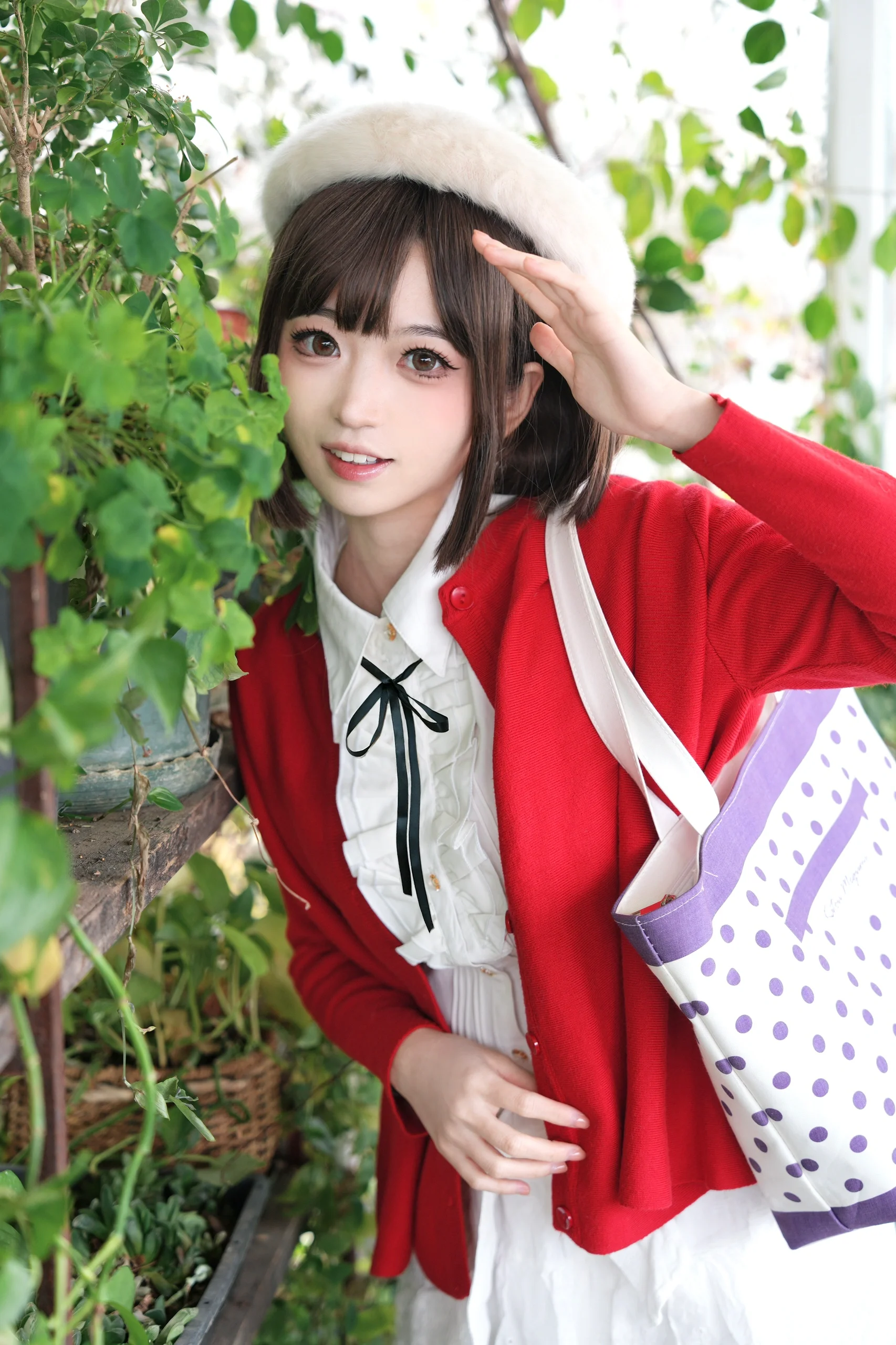 【加藤惠cos】路人女主的养成方法，自然绿植环境中的细腻日常 - 第 1 张
