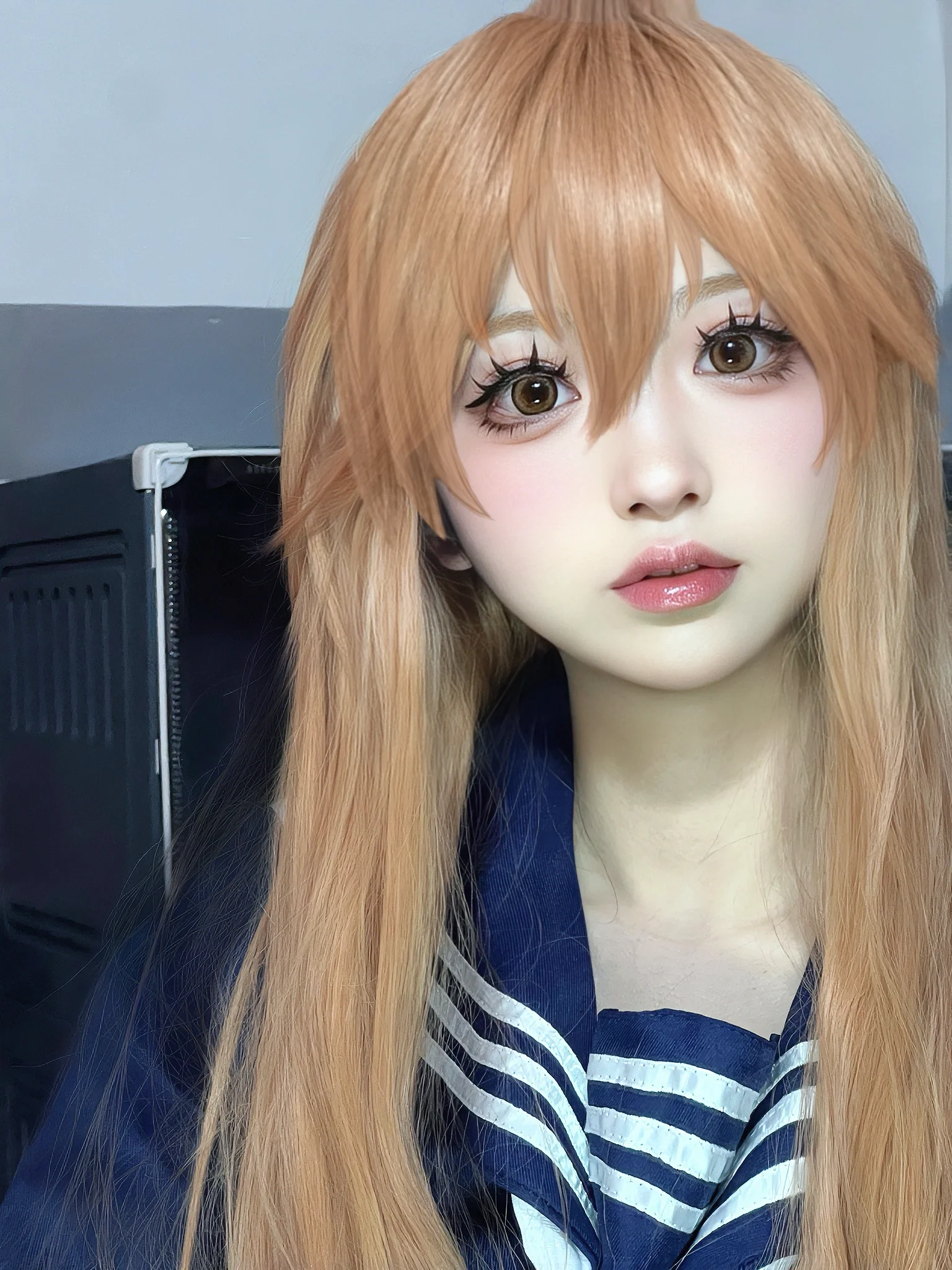 【逢坂大河 コスプレ】ツンデレ属性を纏うセーラー服少女、私の若返り秘訣 - 3 枚目