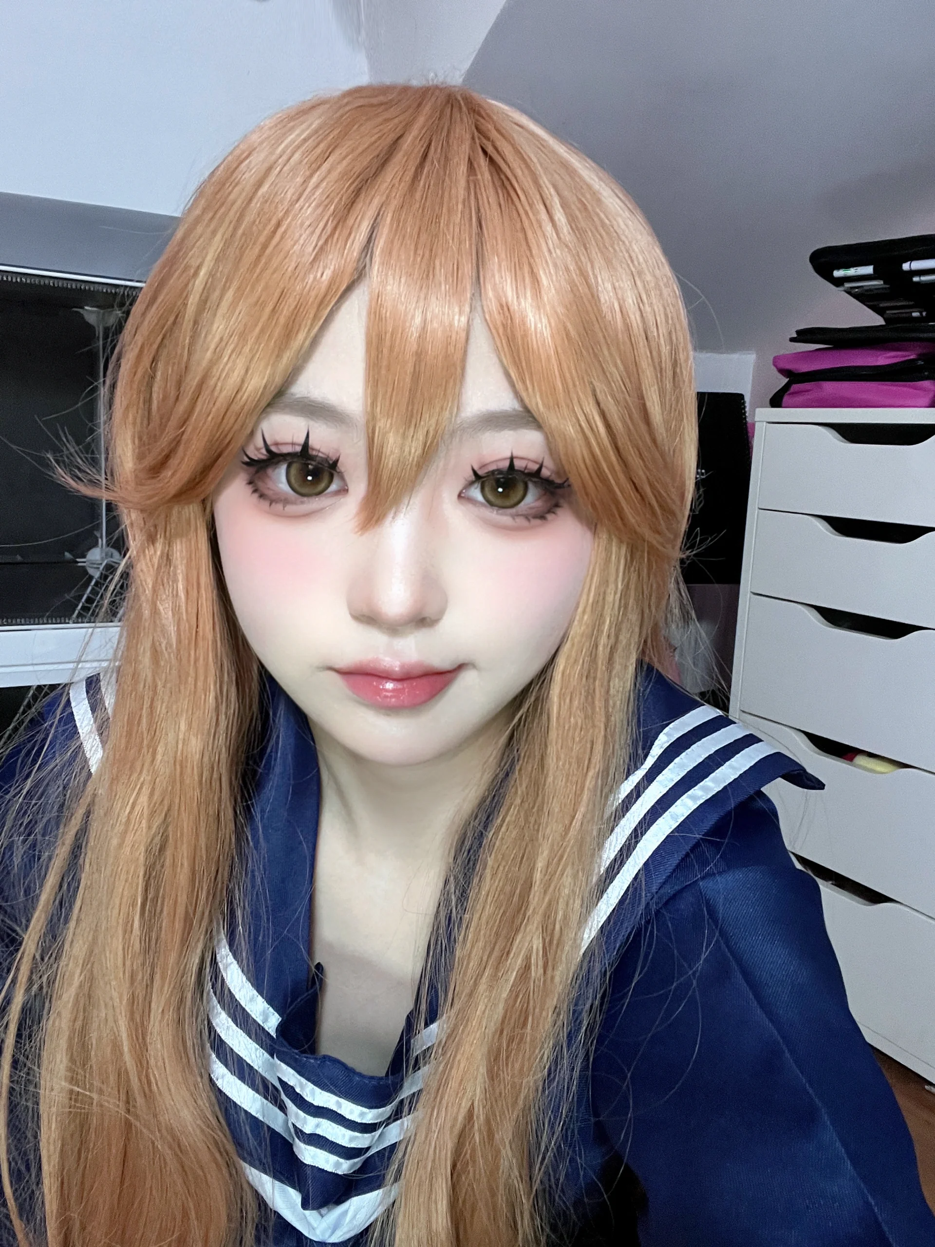 【逢坂大河 コスプレ】ツンデレ属性を纏うセーラー服少女、私の若返り秘訣 - 5 枚目