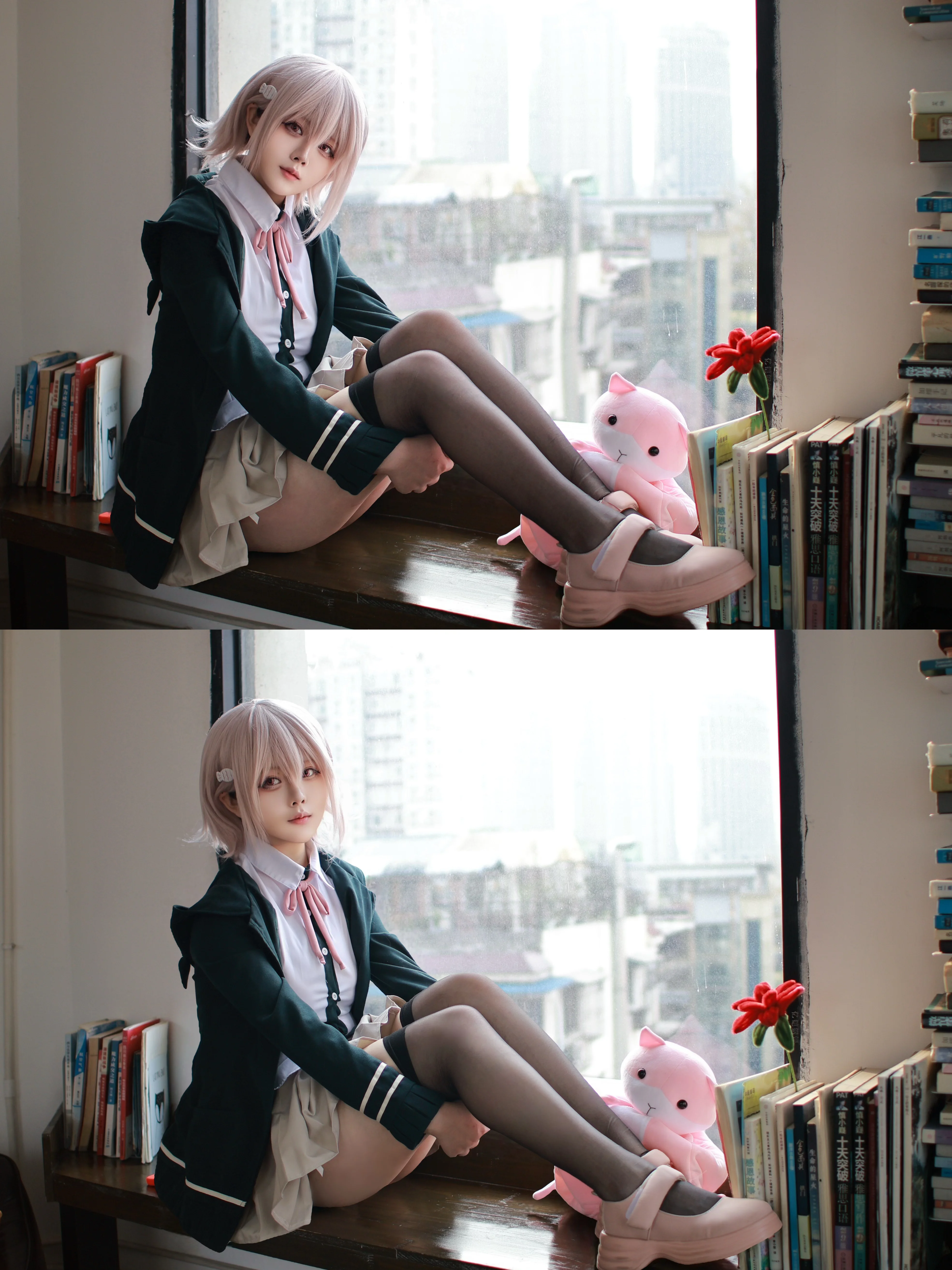 [Chiaki Nanami cosplay] The Dark Green Coat by the Window and the Restoration of Daily Life Feel - Image 2