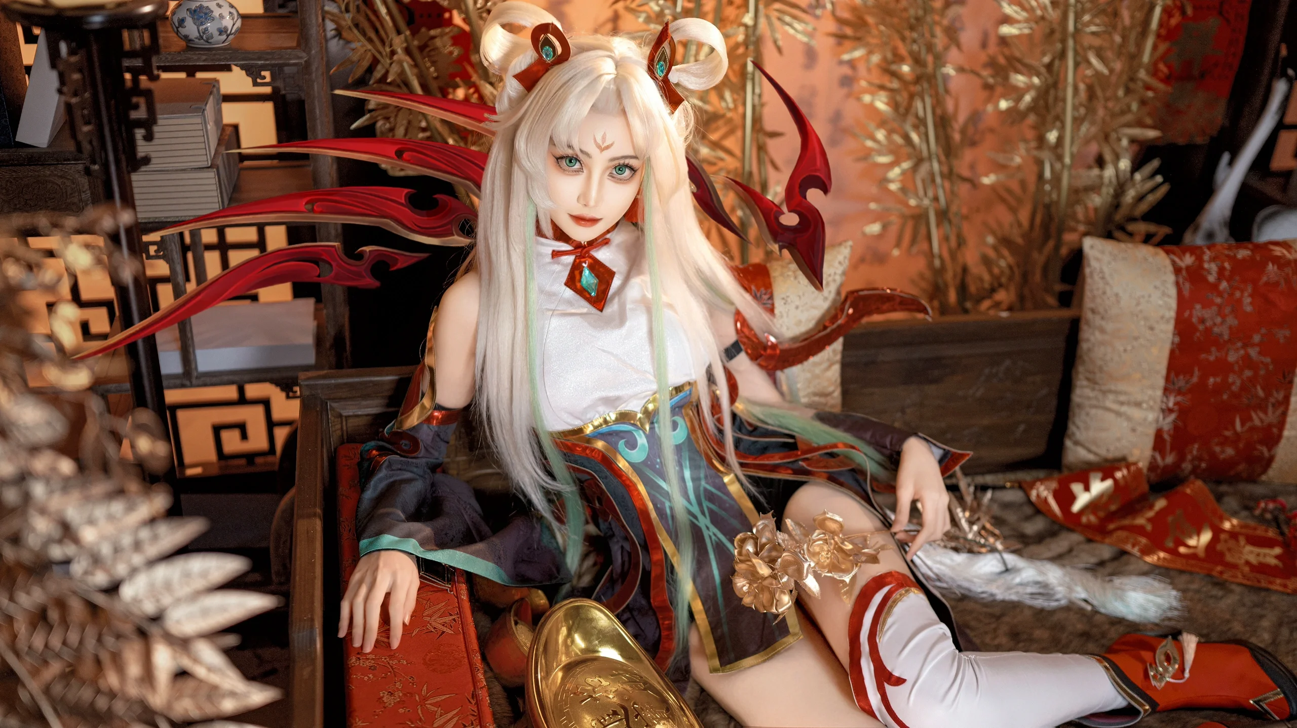 【艾瑞莉婭cos】英雄聯盟，用剪紙仙靈呈現傳統年味 - 第 2 張